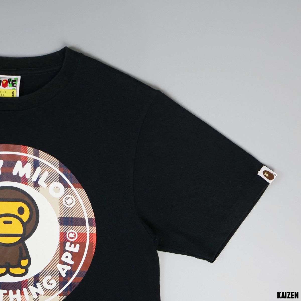 Bape BAPE CHECK MILO BUSY WORKS TEE Size US S / EU 44-46 / 1 - 4 Thumbnail