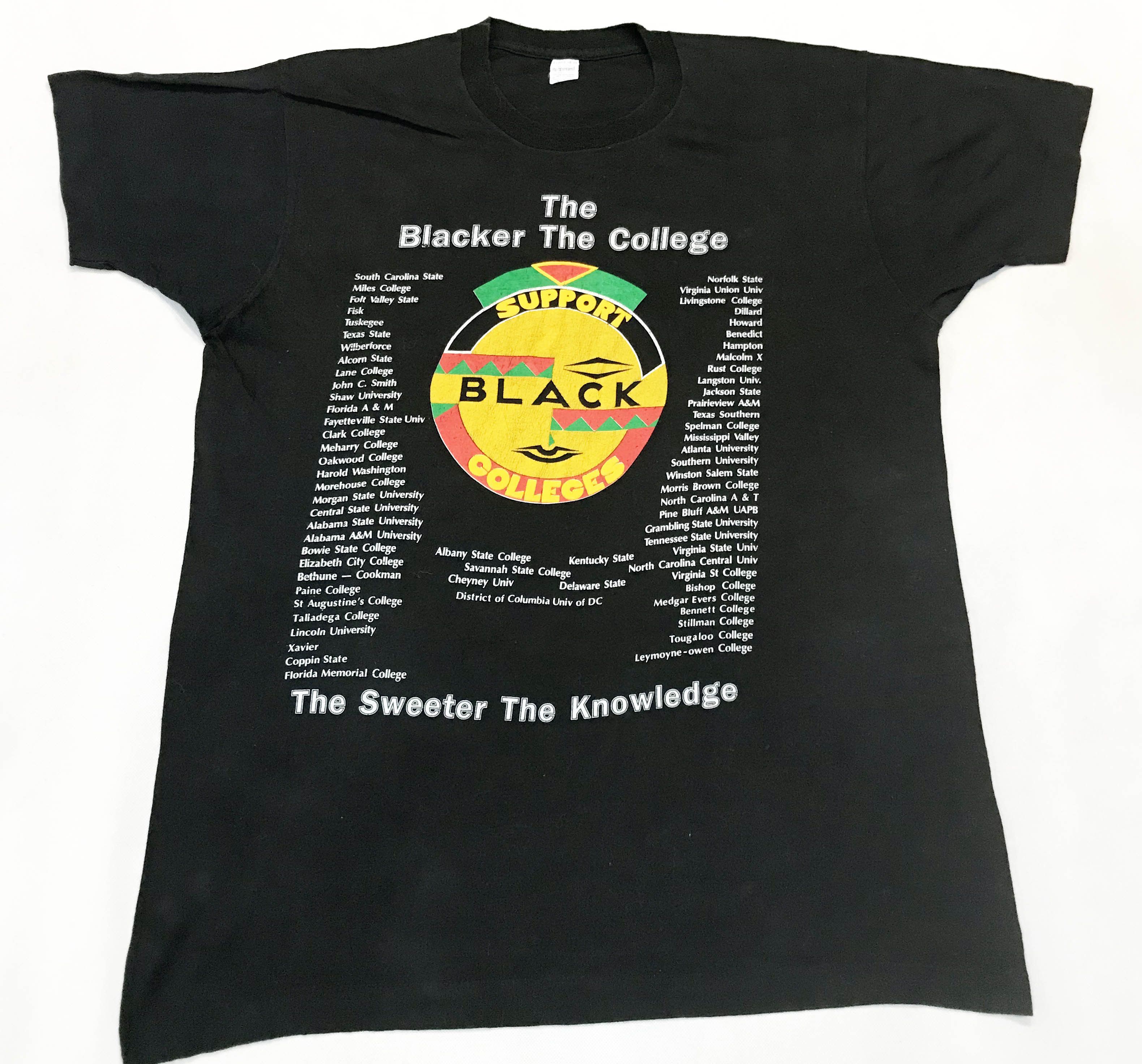 Vintage Vintage Support Black Colleges 50/50 T-Shirt Size US XL / EU 56 / 4 - 1 Thumbnail