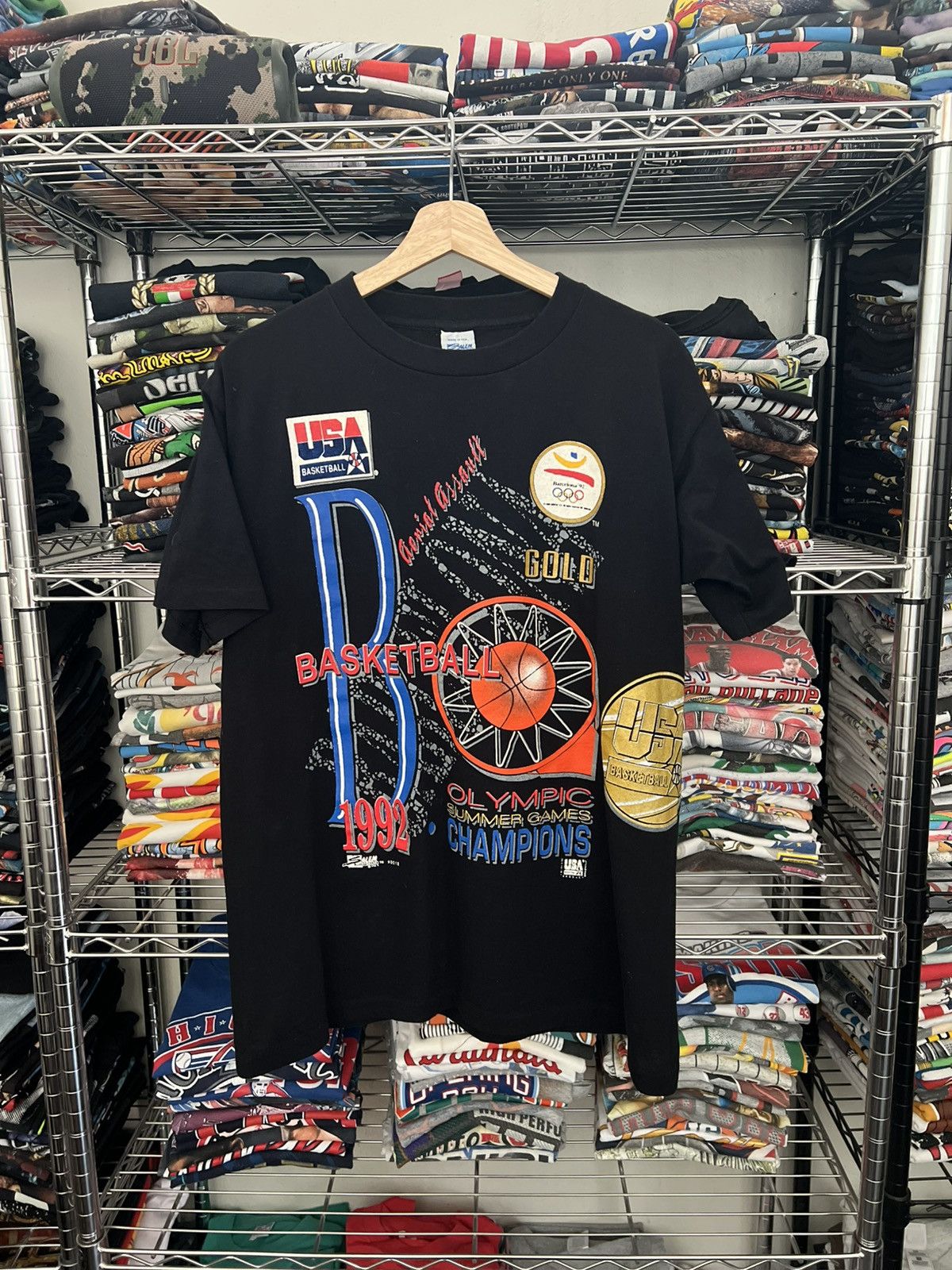 Salem Sportswear 1992 Barcelona Olympics USA Basketball NBA Tee Size US L / EU 52-54 / 3 - 1 Thumbnail