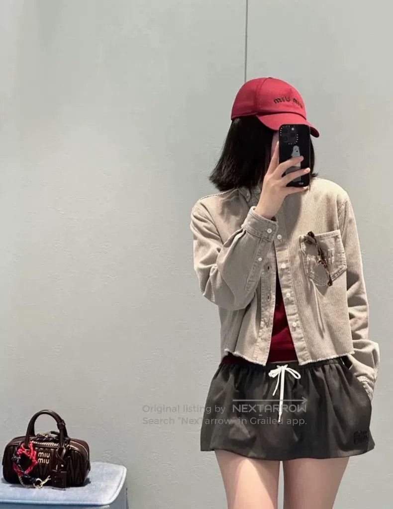Miu Miu Miu Miu 36 Grey corduroy coat in autumn and winter Size S / US 4 / IT 40 - 7 Thumbnail