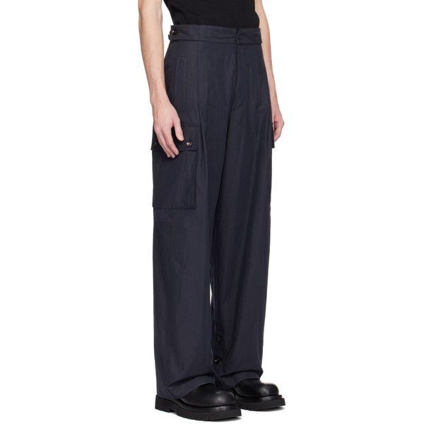 Bottega Veneta o1lv12m1024 Cotton Twill Cargo Pants in Navy Size US 32 / EU 48 - 2 Thumbnail