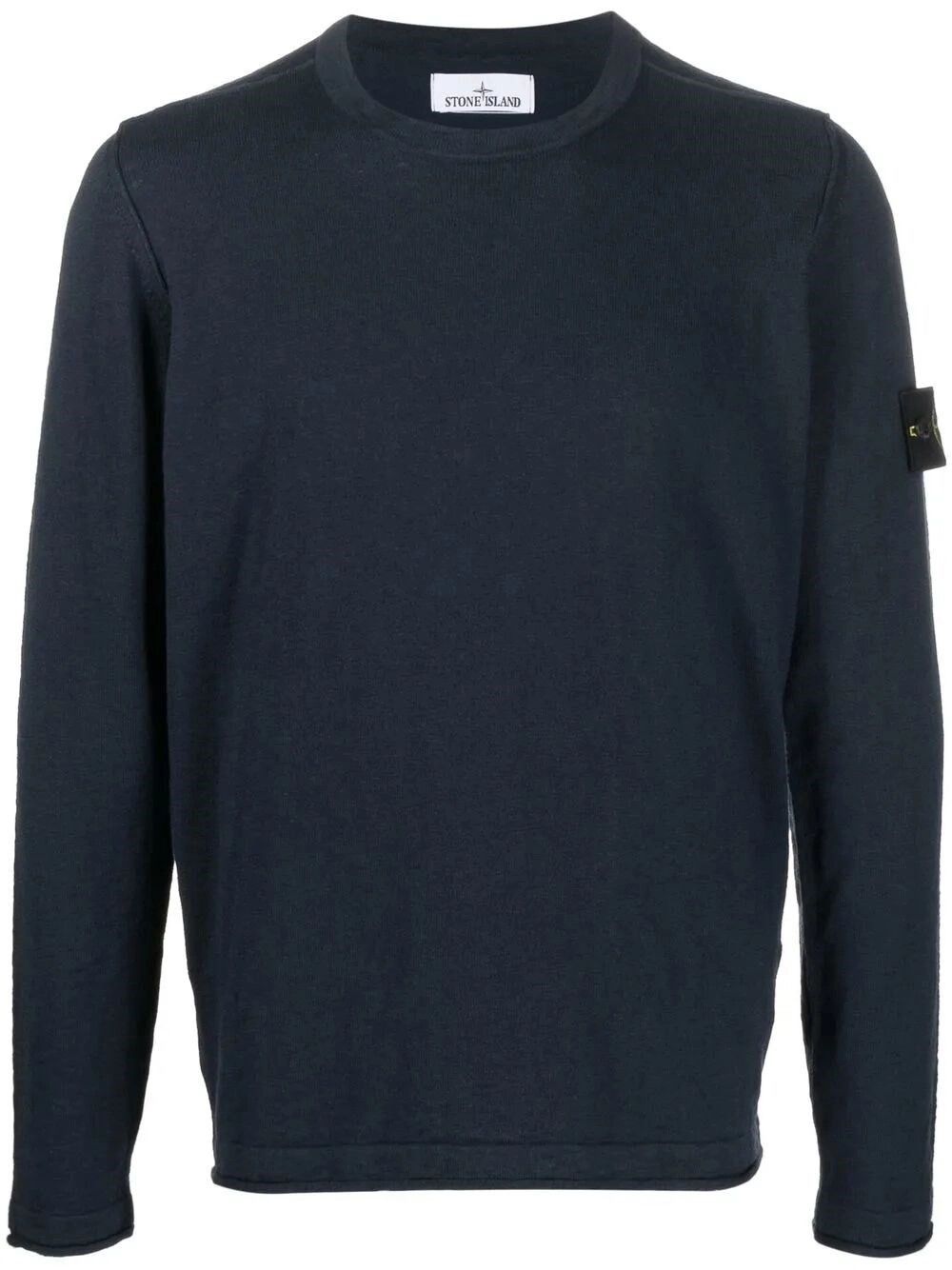 Stocking Stitch Organic Cotton Nylon Crewneck