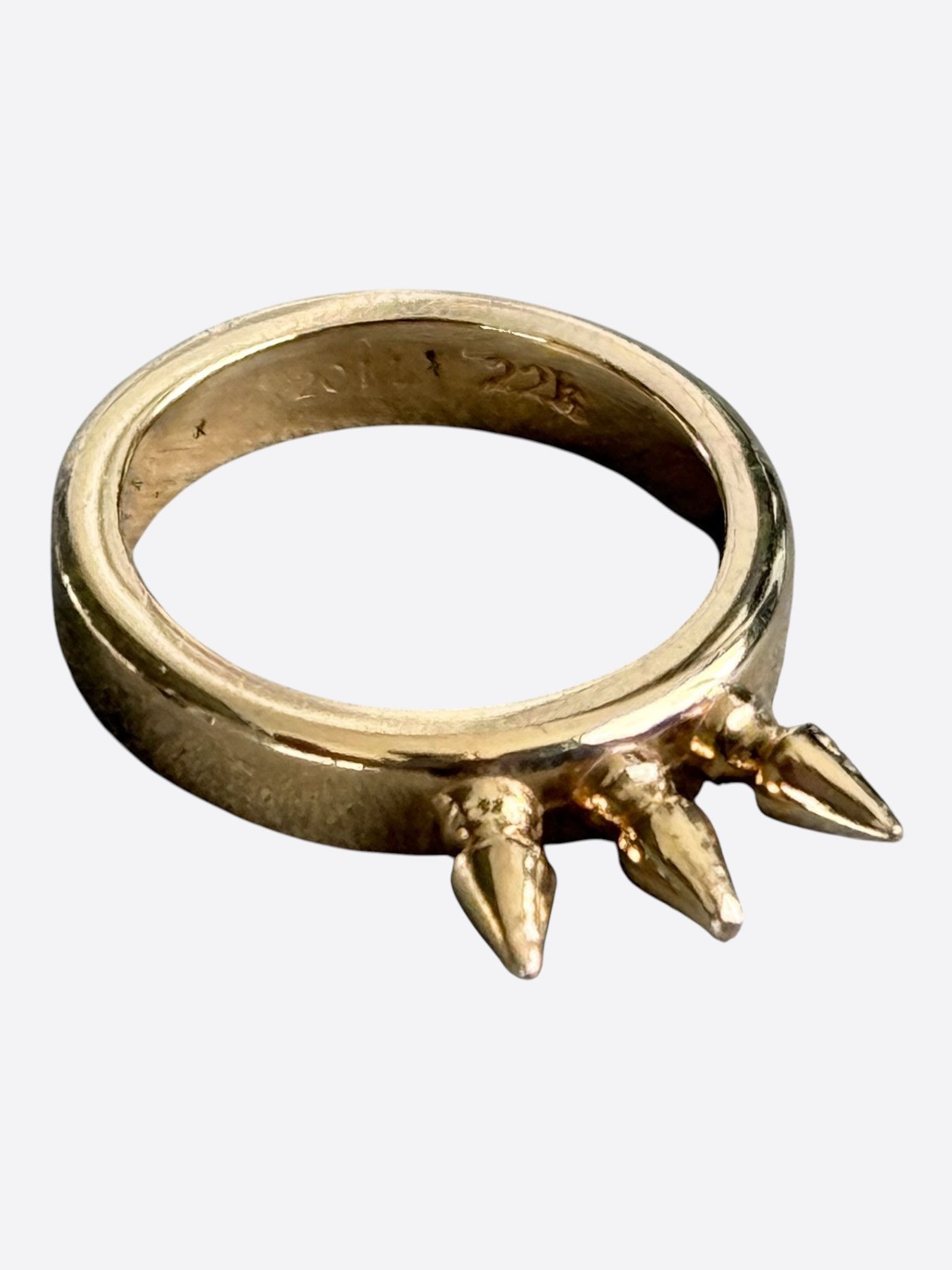 Chrome Hearts Chrome Hearts 22K Baby Bell 3 Spikes Ring Size ONE SIZE - 3 Thumbnail