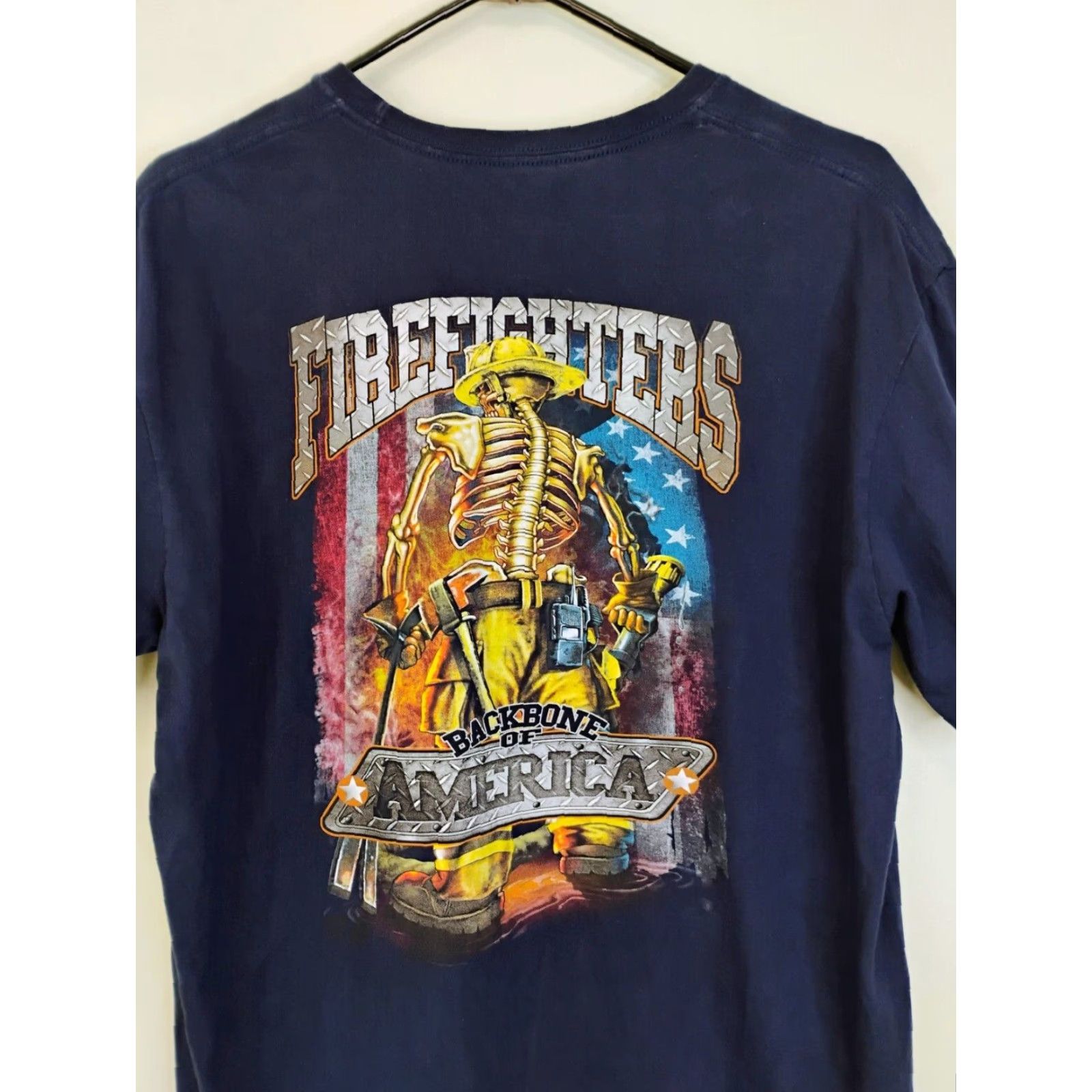 New Balance New Balance T-Shirt Mens Large Blue Fire Miami Backbone Of America Size US L / EU 52-54 / 3 - 2 Thumbnail