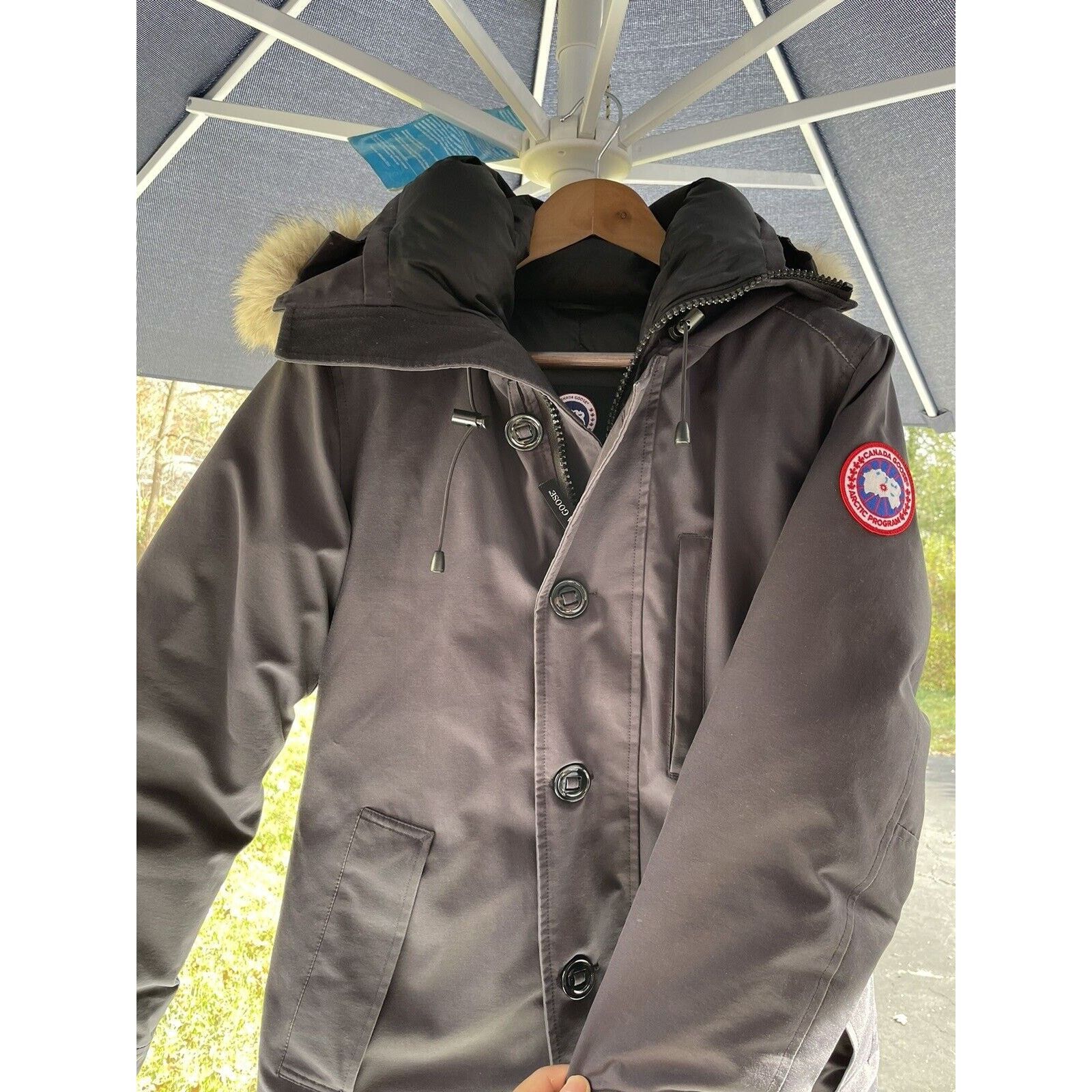 Canada Goose Canada Goose Chateau Parka Small Fusion Marine Navy Fur Trim Grailed