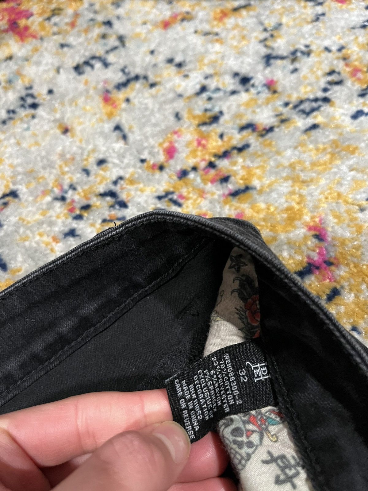 Ed Hardy Y2K Ed Hardy Paint jeans Size US 34 / EU 50 - 8 Thumbnail
