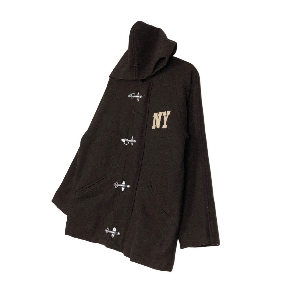 Japanese Brand × Vintage 🔥VINTAGE WOOL JACKET IL DOMANI NY NEW YORK BIG LOGO Size US M / EU 48-50 / 2 - 2 Thumbnail