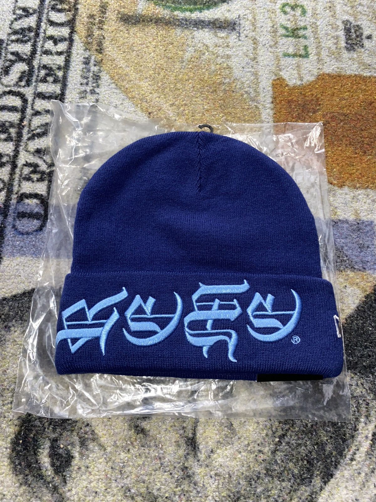 New Era × Supreme Supreme New Era Blackletter Beanie | Grailed