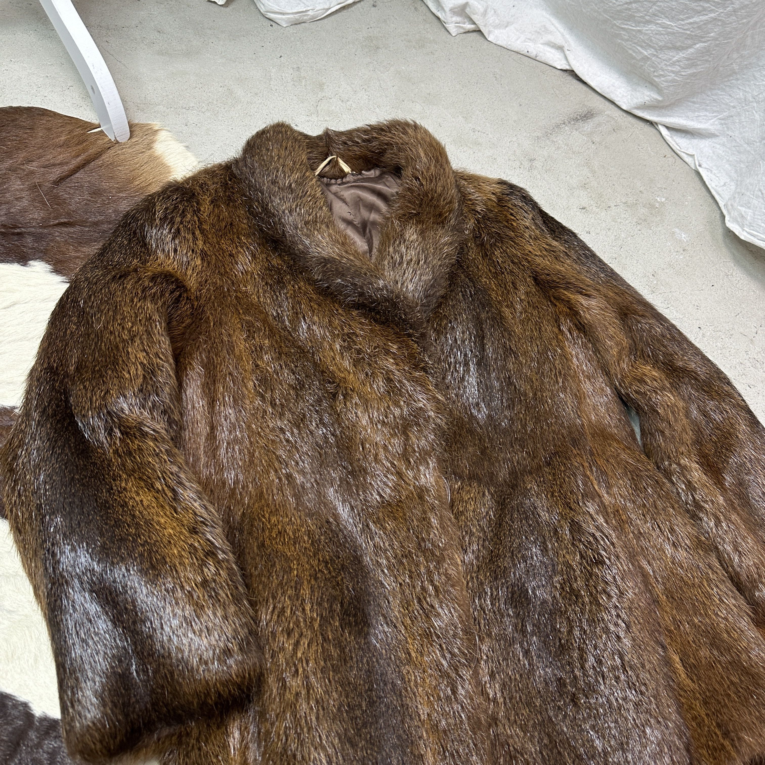 Vintage Vintage Old Money Classy Nutria Real Fur Coat 90s Size M / US 6-8 / IT 42-44 - 4 Thumbnail