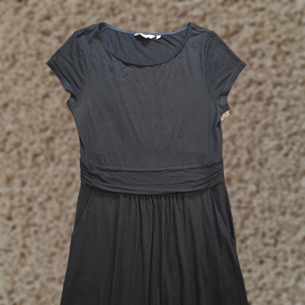 Boden Boden Dress Women 6P Petite Black Sheath Short Sleeves Stretch Basic Capsule Casual Size 28" / US 6 / IT 42 - 1 Thumbnail