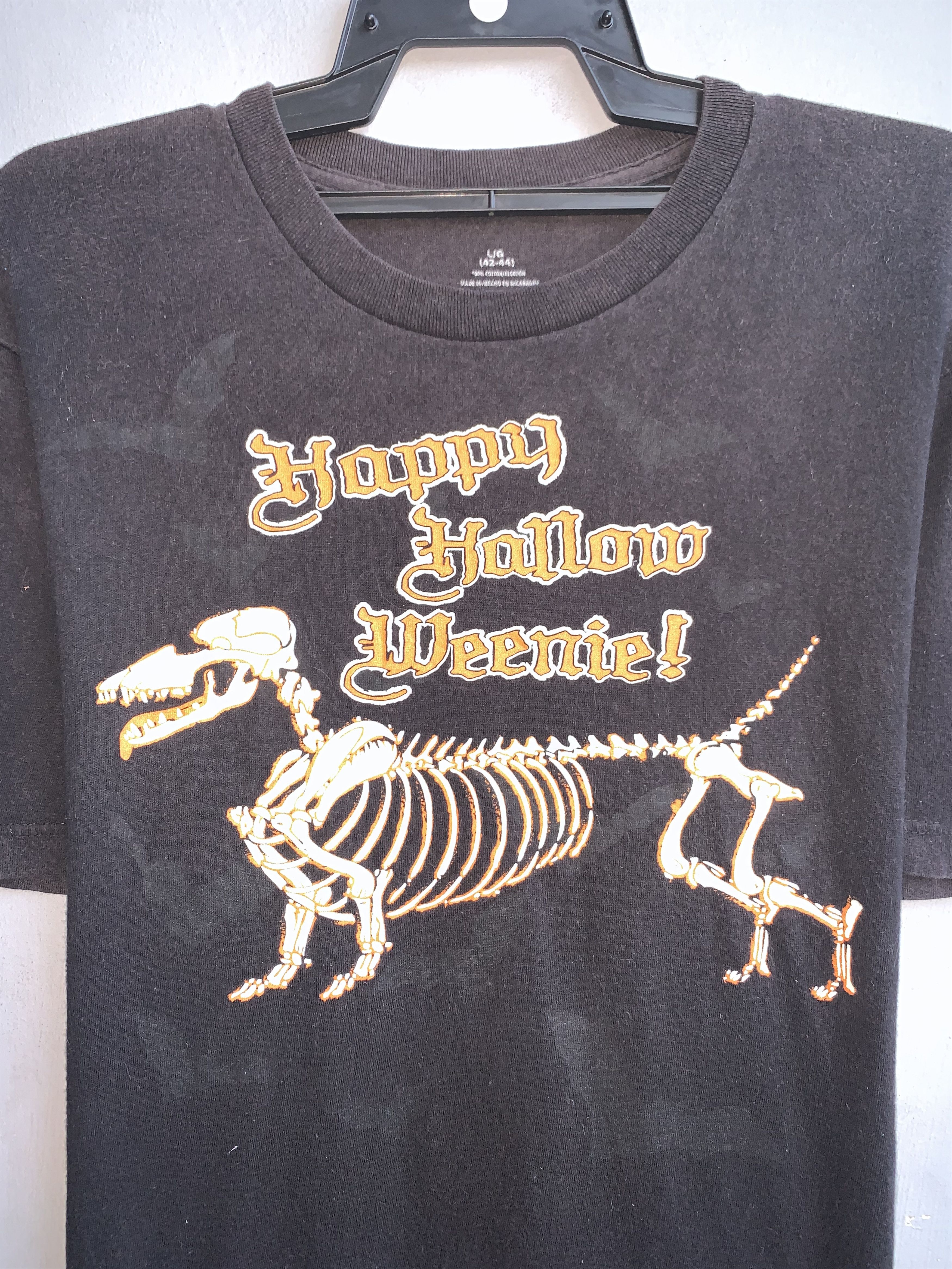 Designer Halloween Happy Hollow Weenie Skeleton Dog Shirt Size US L / EU 52-54 / 3 - 2 Thumbnail