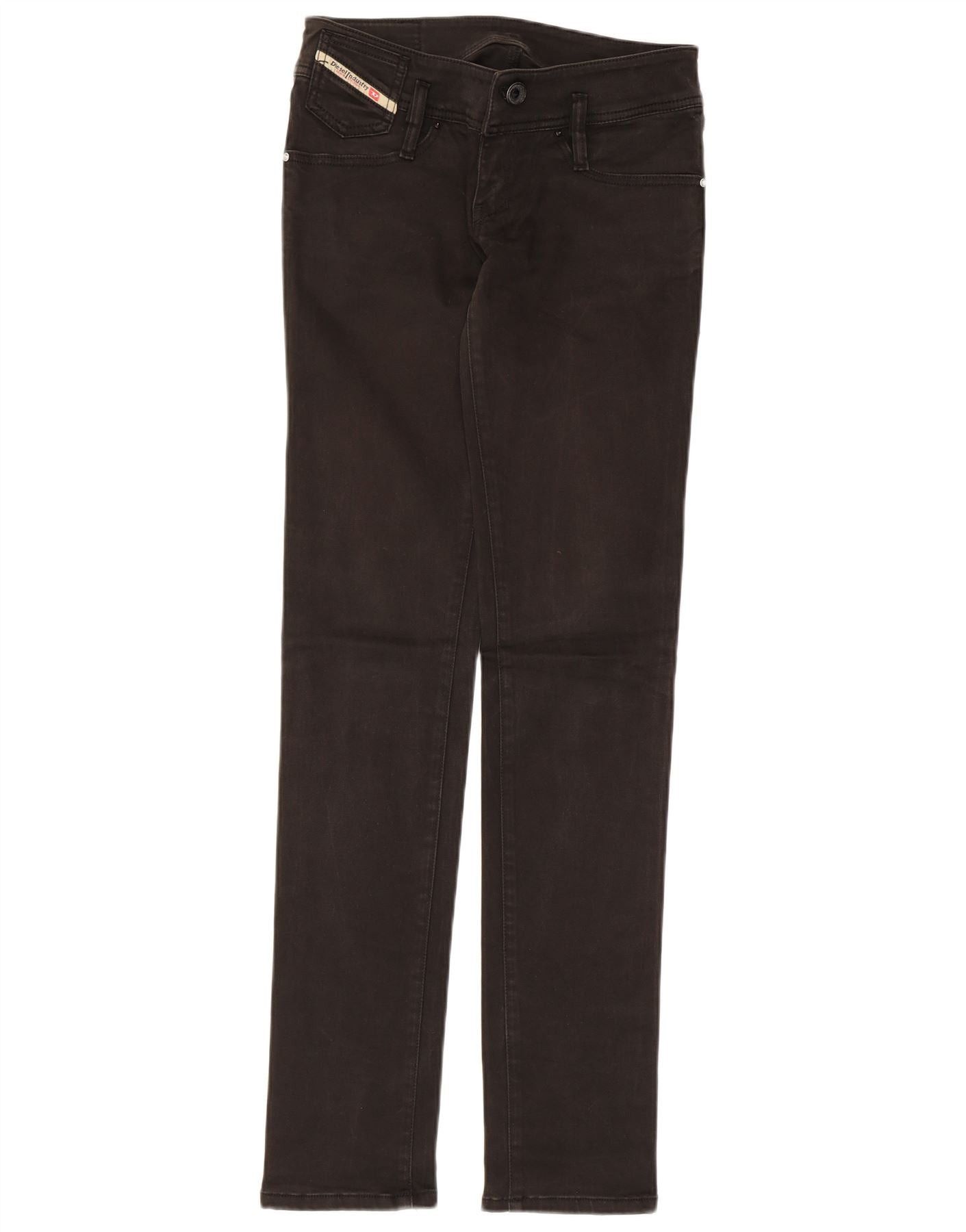 Diesel Womens Low Waist Skinny Casual Trousers W26 L32 Black Cotton Size 42" / US 20 - 1 Thumbnail