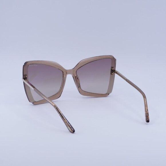 Tom Ford Tom Ford Gia FT0766 57G Sunglasses Gold Butterfly Frame Size ONE SIZE - 8 Thumbnail