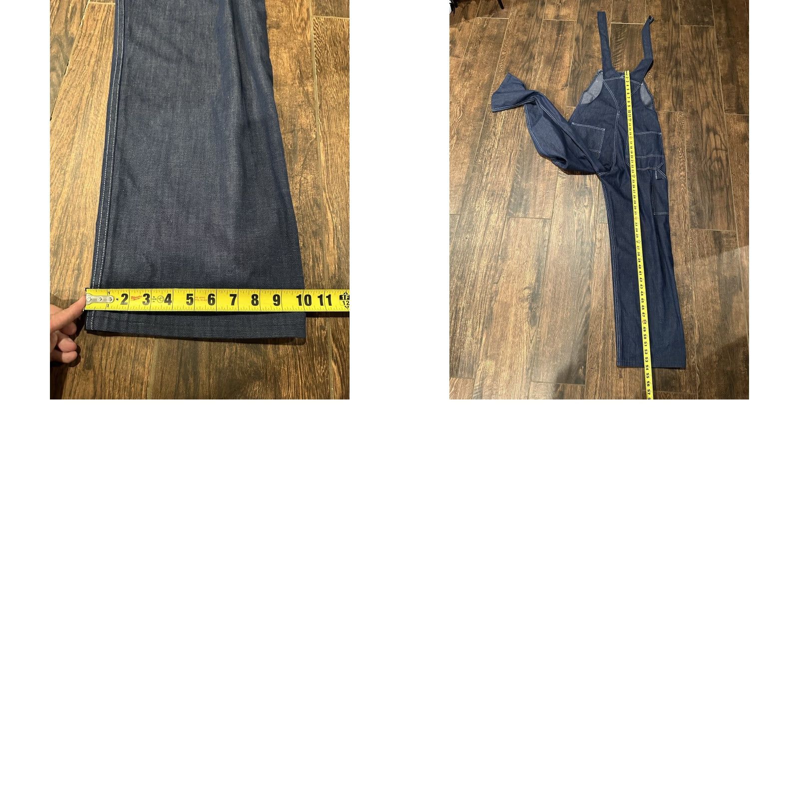 Sears VINTAGE Sears Denim Bib Overalls Jeans Men 36x30 70s 80s Blue Cotton Blend Wide-Leg Pockets Button Regular Mens Size US 36 / EU 52 - 10 Thumbnail