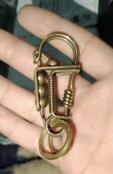 Vintage Copper Wire Car Key Ring Size ONE SIZE - 4 Thumbnail