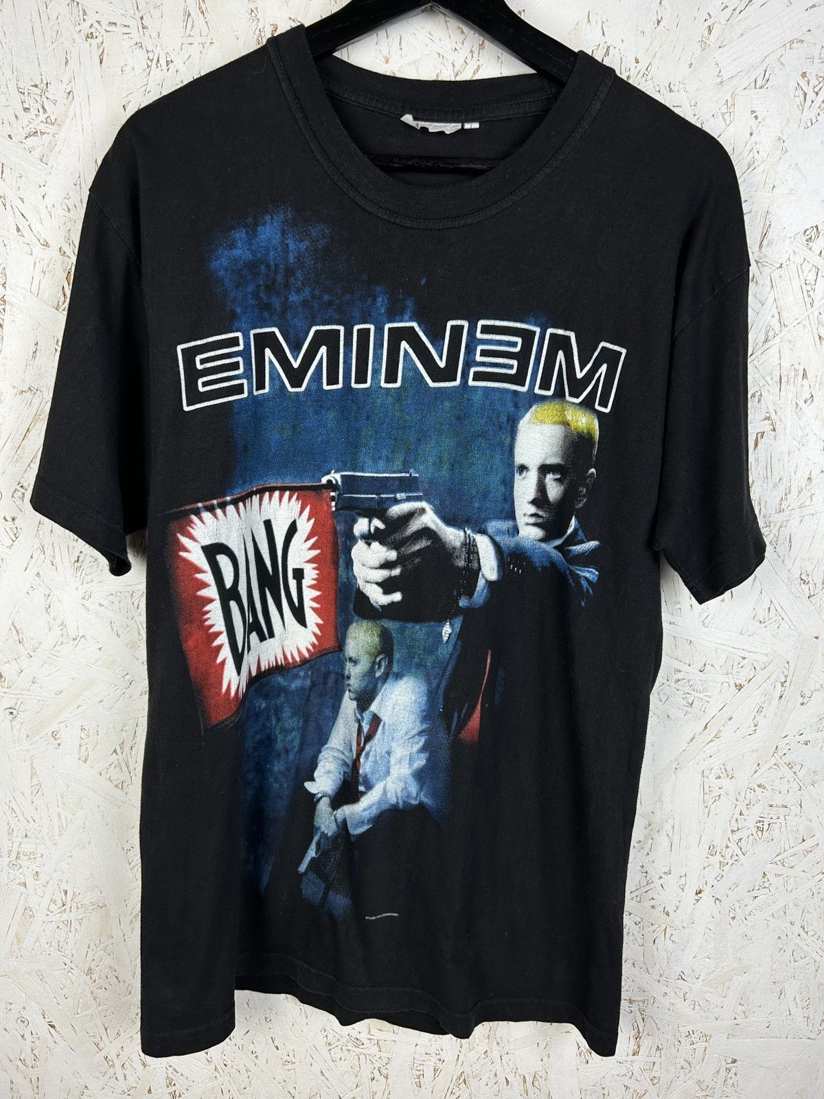 Band Tees 00s Vintage Eminem 2005 The Bang Rap Band T-Shirt Black L Size US L / EU 52-54 / 3 - 1 Thumbnail
