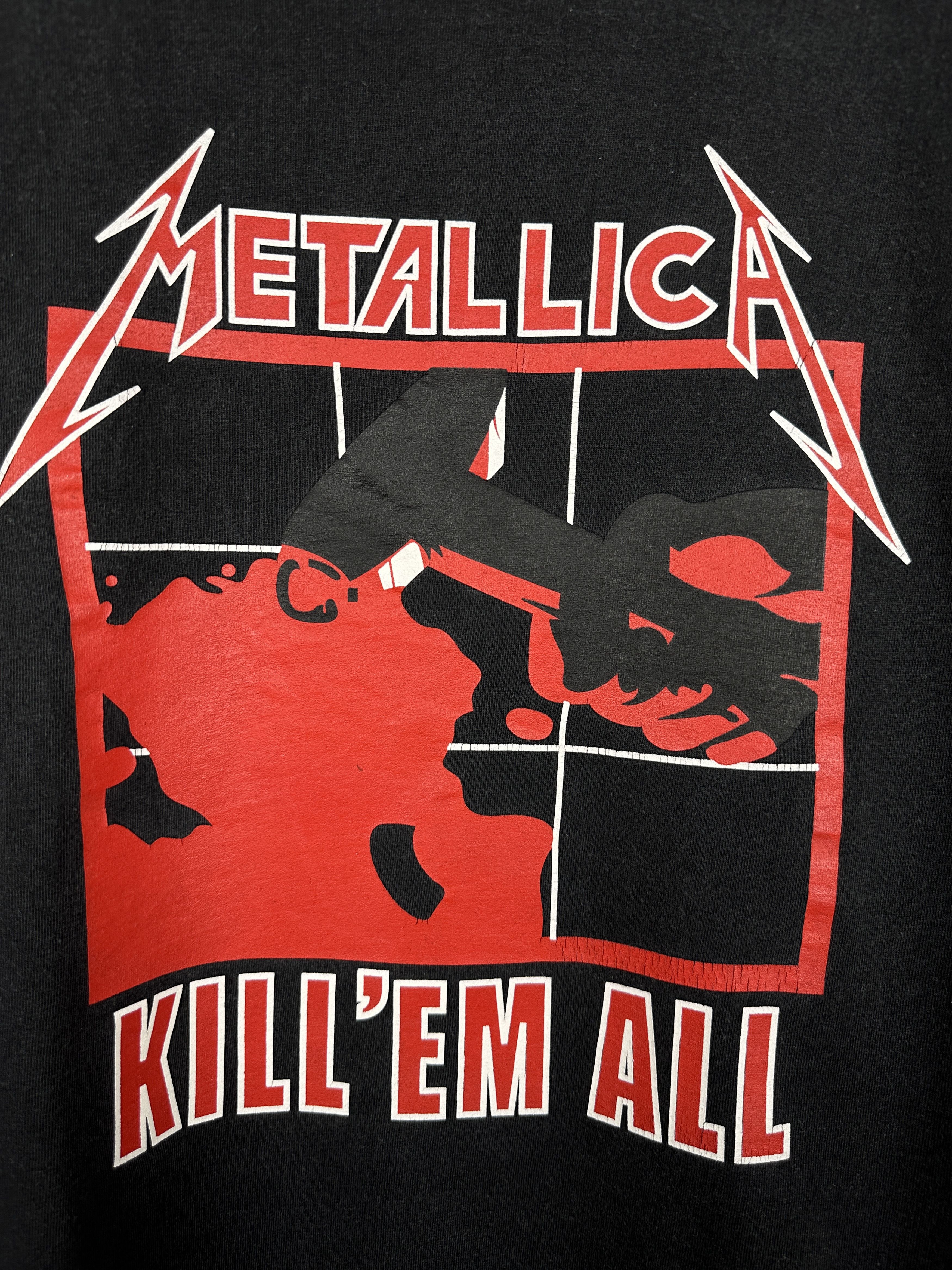 Band Tees Vintage Metallica Kill Em All Rock Band Graphic T Shirt Tee Size US M / EU 48-50 / 2 - 5 Thumbnail