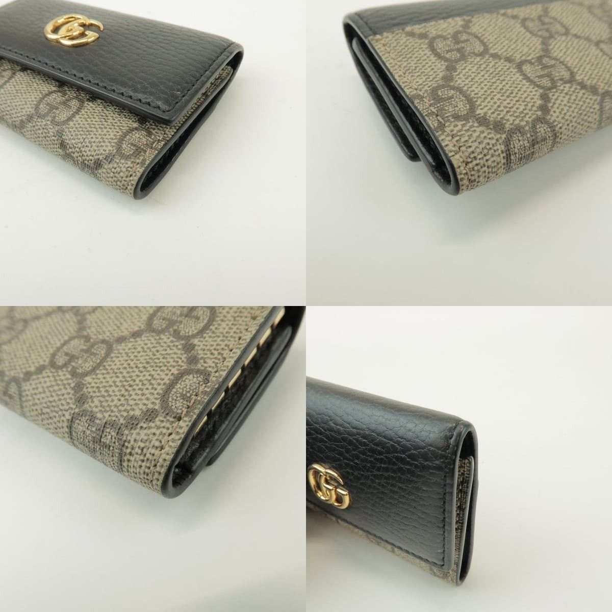 Gucci Gucci GG Marmont GG Supreme 6 Rings Key Case Coated Canvas Size ONE SIZE - 4 Thumbnail