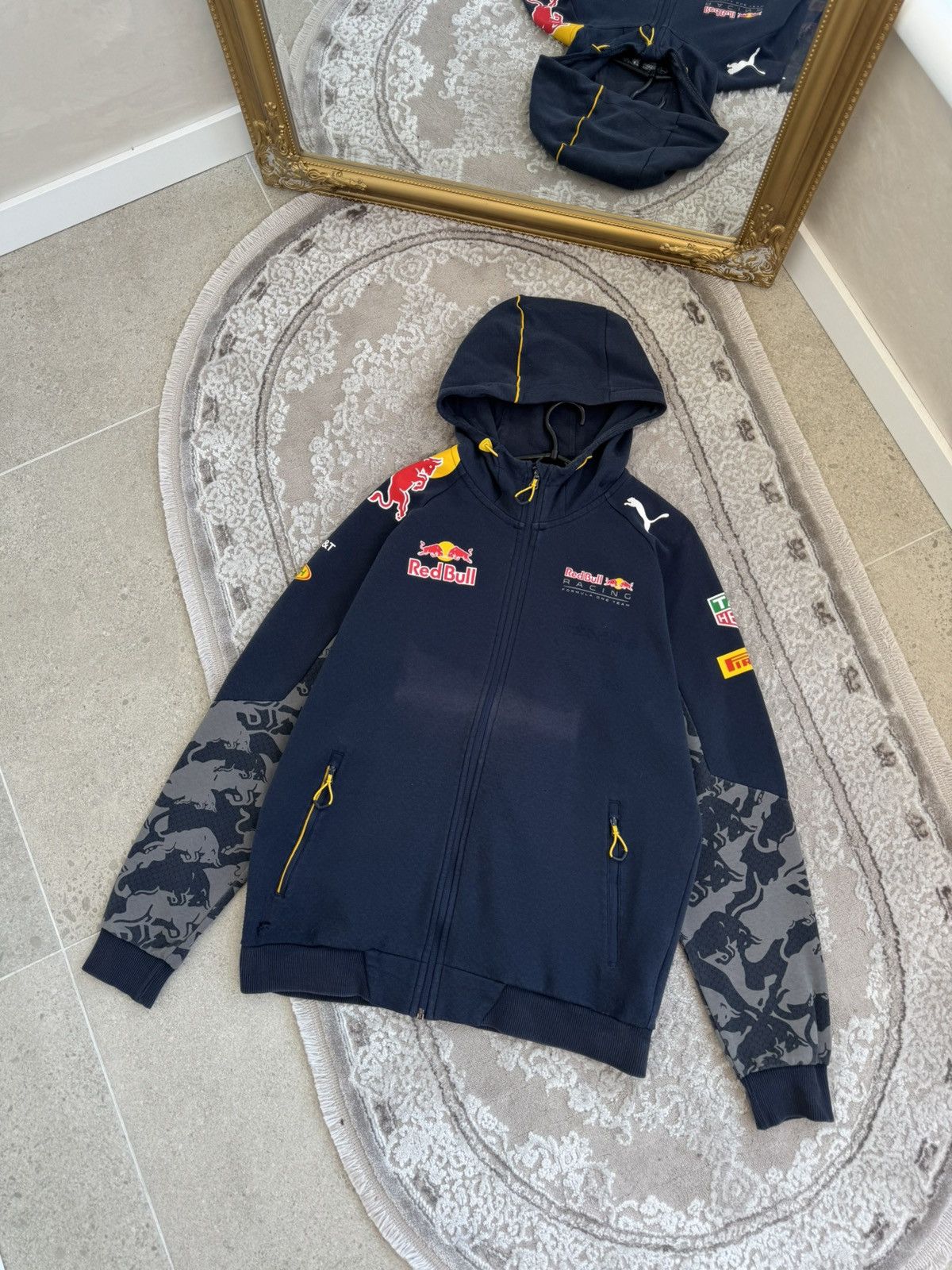 Red Bull Vintage Y2K Puma x Red Bull Zip Up Sweatshirt Size US M / EU 48-50 / 2 - 2 Thumbnail