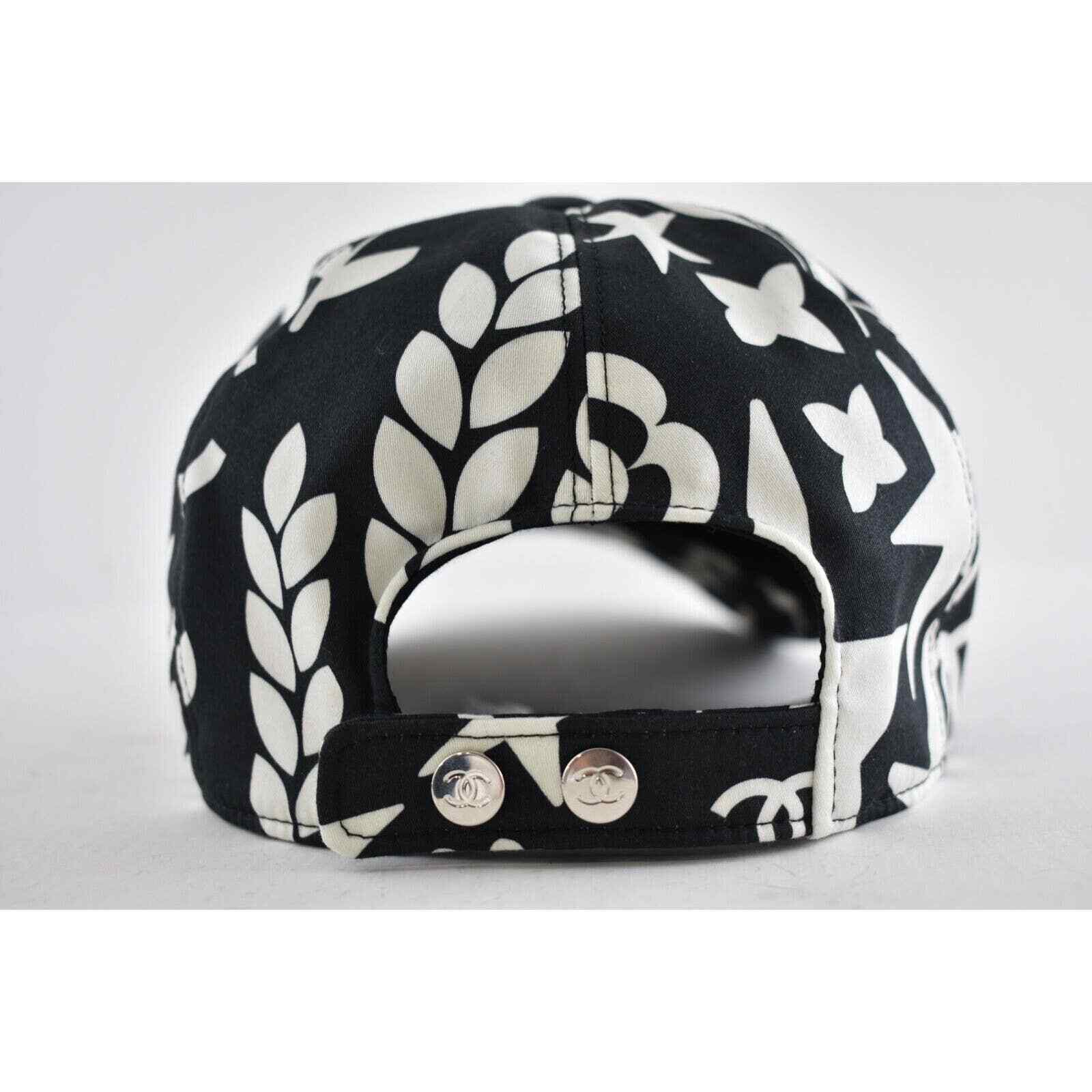 Chanel Chanel 22P Graffiti Logo Baseball Cap Curved Peak Hat Size ONE SIZE - 9 Thumbnail