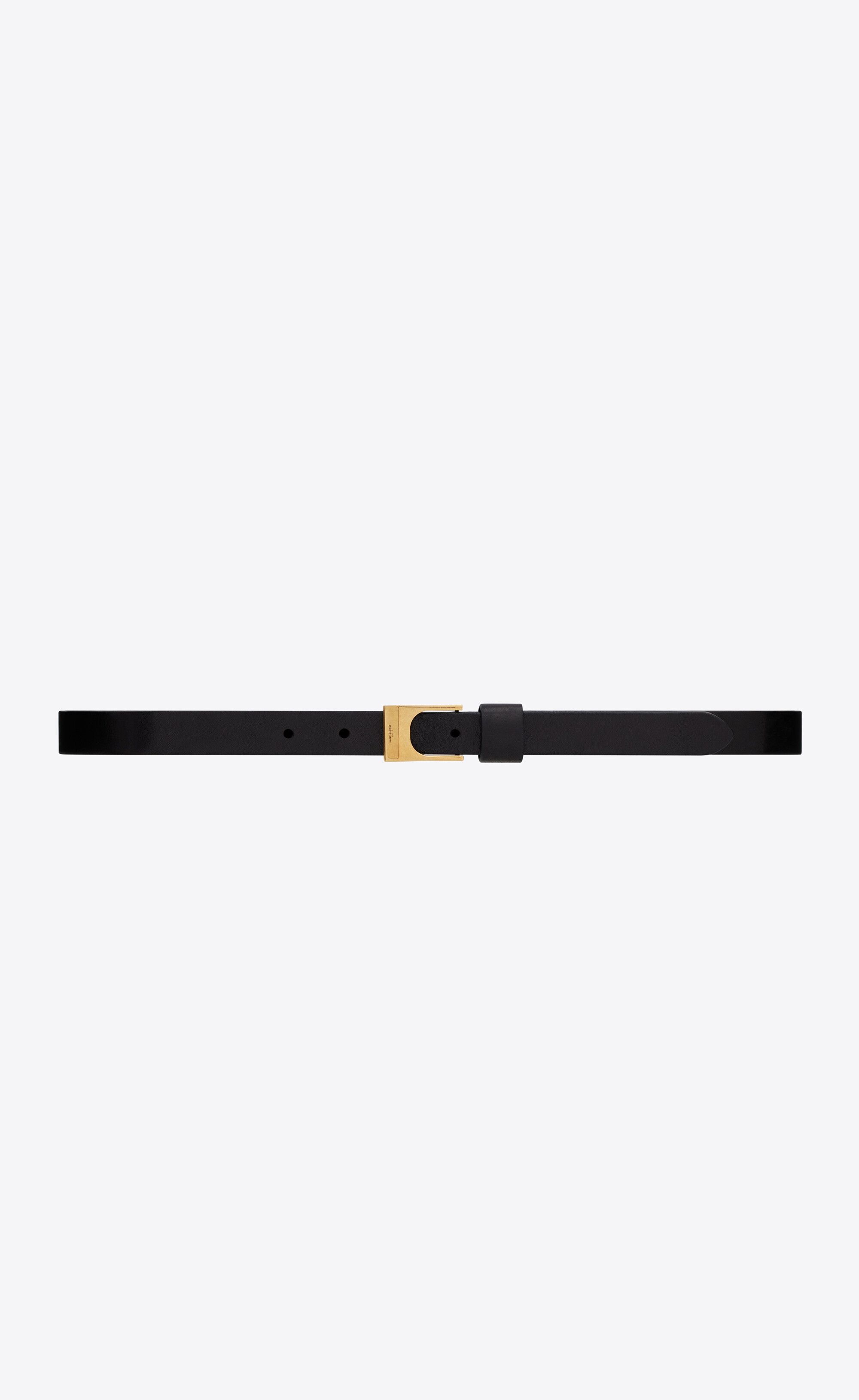 Saint Laurent Paris o1s1wg111224 Size: 70 / Cornée Thin Buckle Belt Leather Size ONE SIZE - 1 Thumbnail