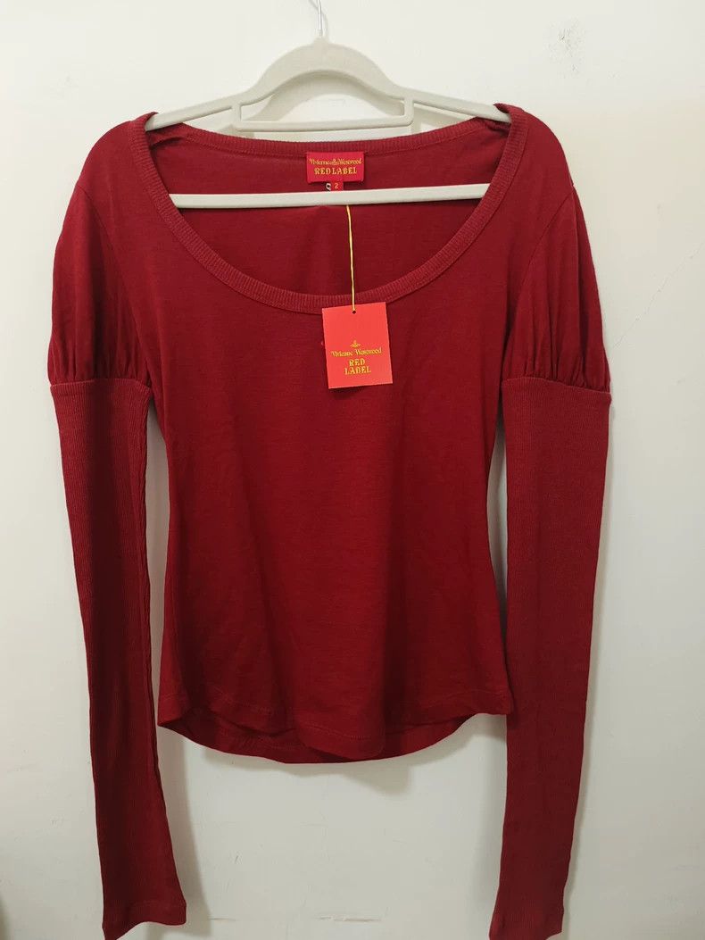 Vivienne Westwood Vivienne Westwood Red thin knit top Size M / US 6-8 / IT 42-44 - 2 Thumbnail