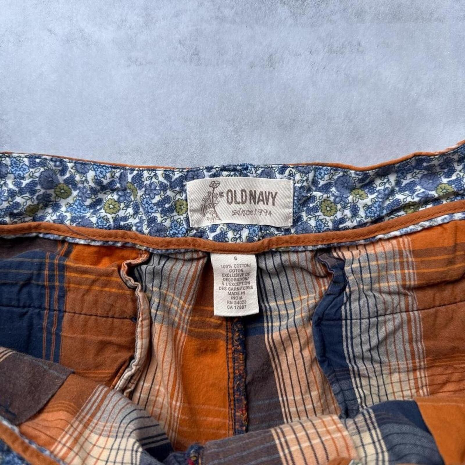 Old Navy Y2K Old Navy Surf Orange Grunge shorts Size 28" / US 6 / IT 42 - 3 Thumbnail