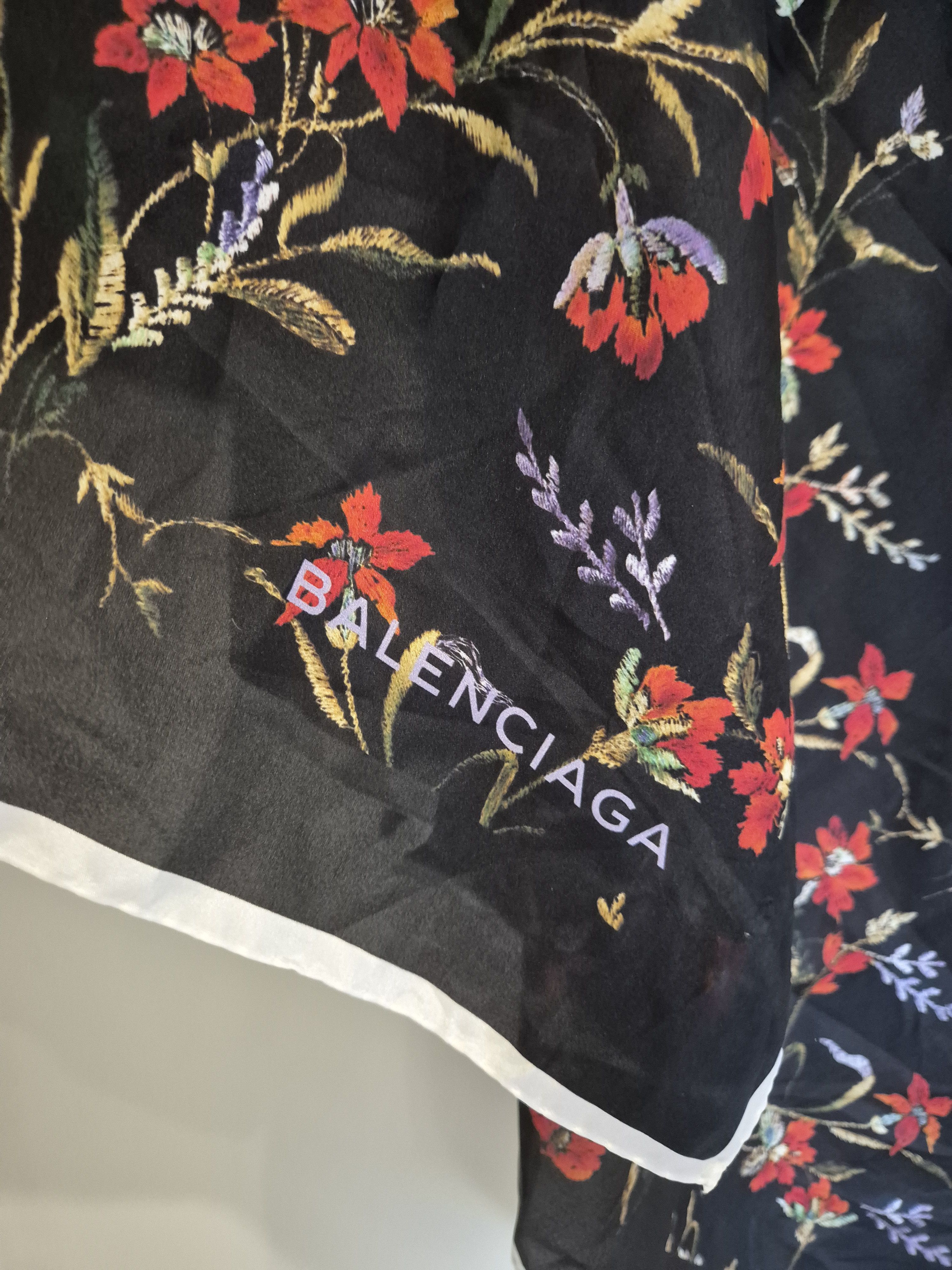 Balenciaga Balenciaga silk floral scarf Size ONE SIZE - 5 Thumbnail