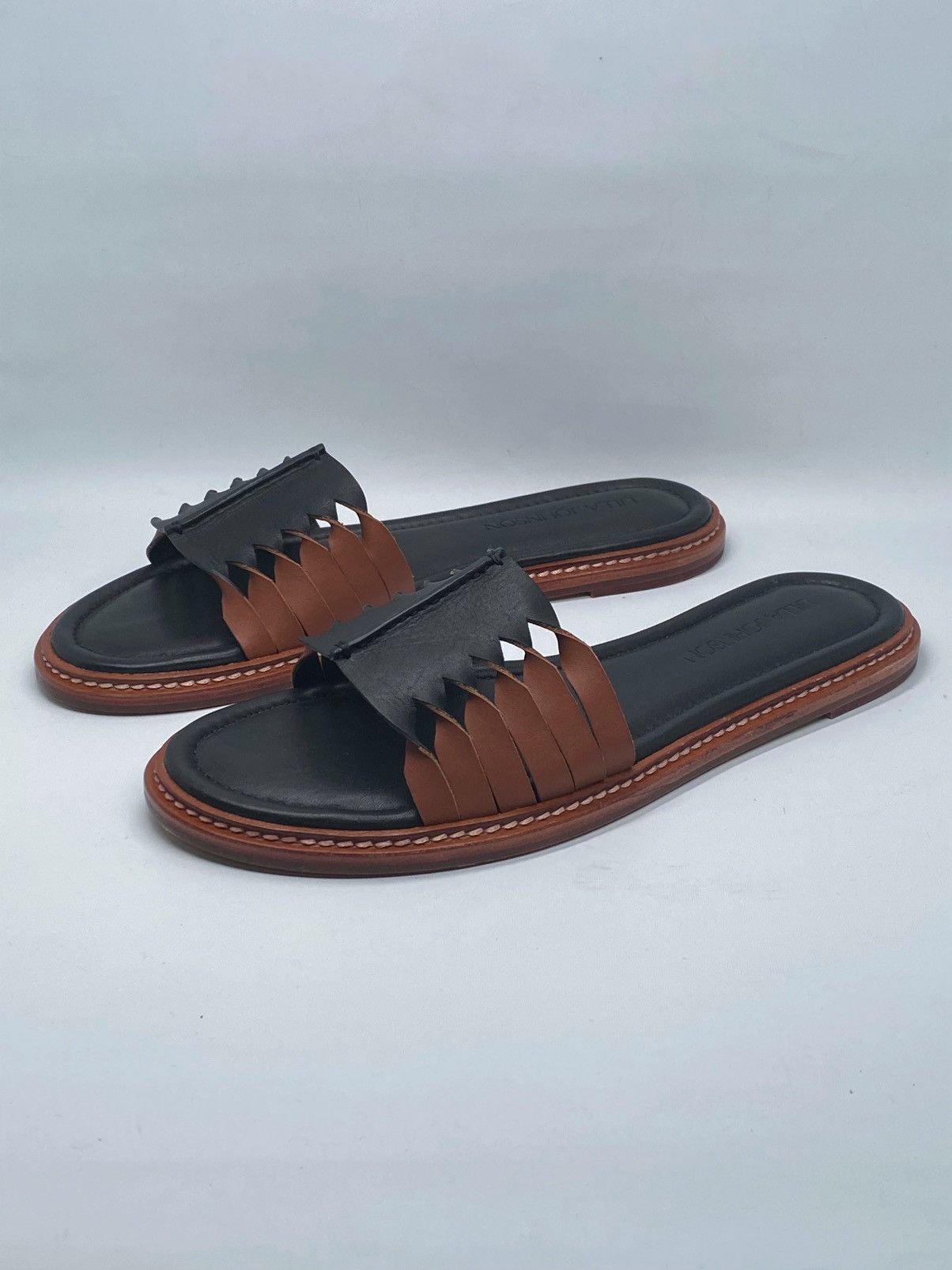 Ulla Johnson Ulla Johnson Ameya Twisted Contrast Slide Sandals size 39 Size US 9 / IT 39 - 5 Thumbnail