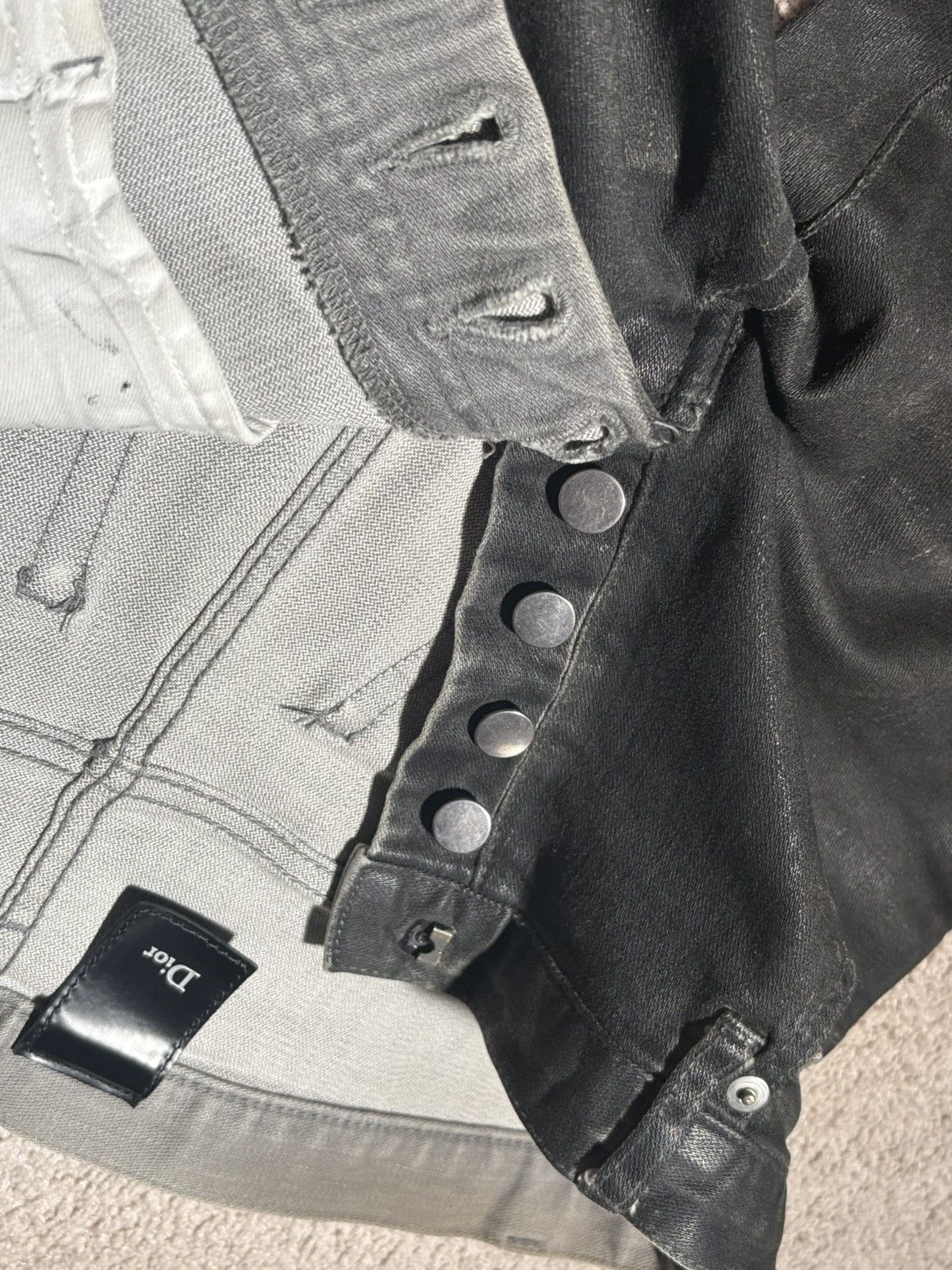 Dior Dior Waxed Gradient Dip Dye Jeans by Kris Van Assche Size US 30 / EU 46 - 12 Thumbnail