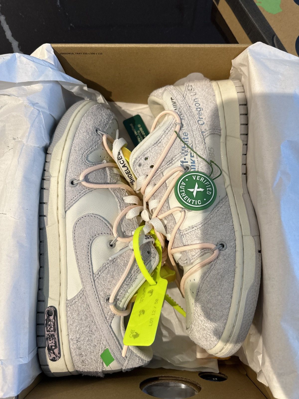 Nike Nike Dunk Low Off white Lot 12 Size US 9 / EU 42 - 12 Thumbnail