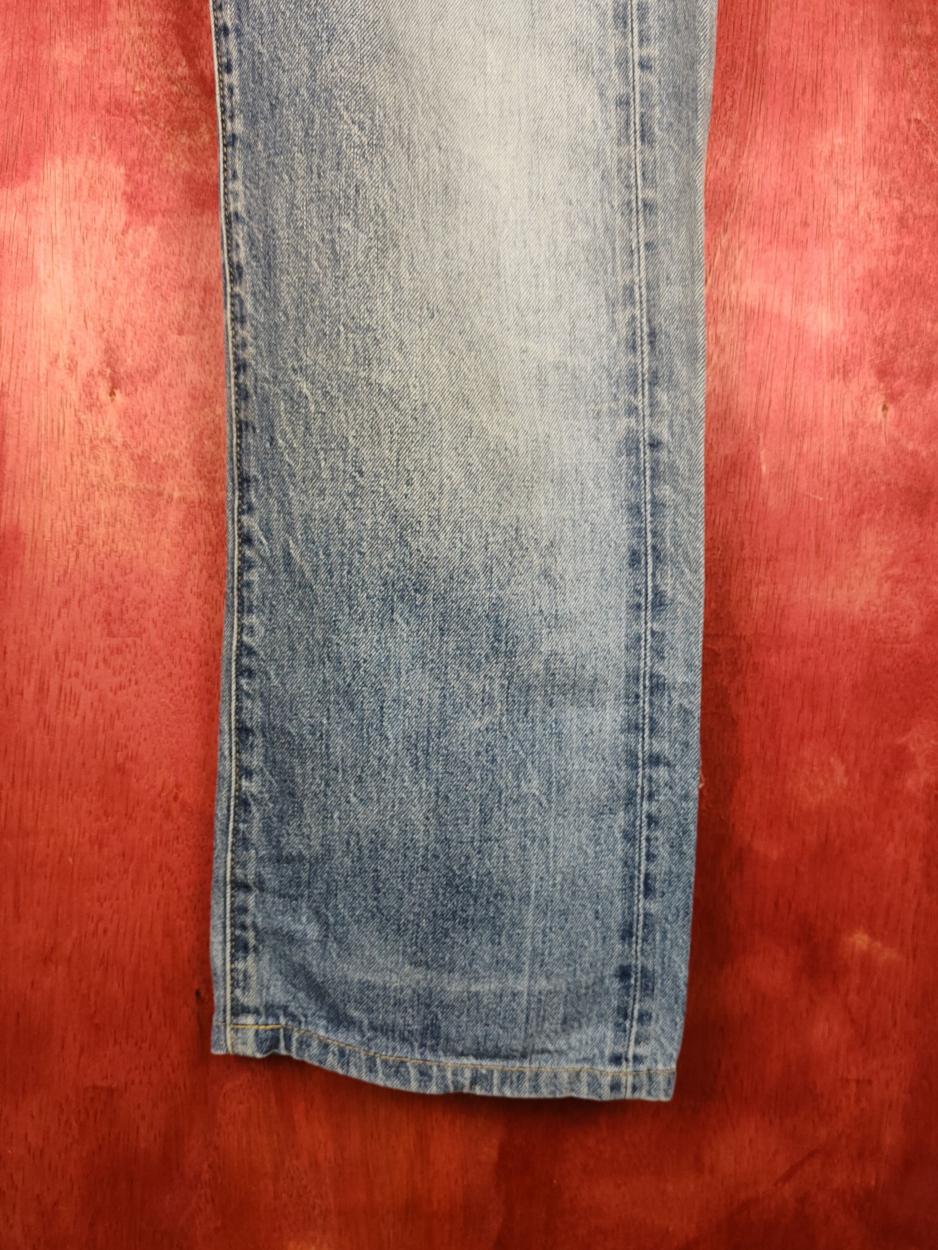 Japanese Brand Uniqlo Blue Faded Distressed Ripped Jeans #S1704 Size US 34 / EU 50 - 6 Thumbnail