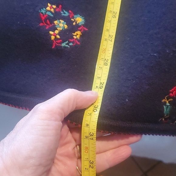 Vintage Geiger Austria Sz. 40 M L Embroidered Art 100% Boiled Navy B Size XL / US 12-14 / IT 48-50 - 11 Thumbnail