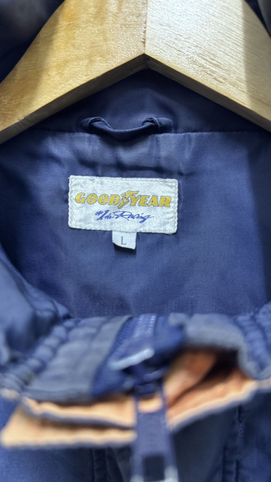 Vintage Goodyear Racing windbreaker jacket Size US L / EU 52-54 / 3 - 4 Thumbnail