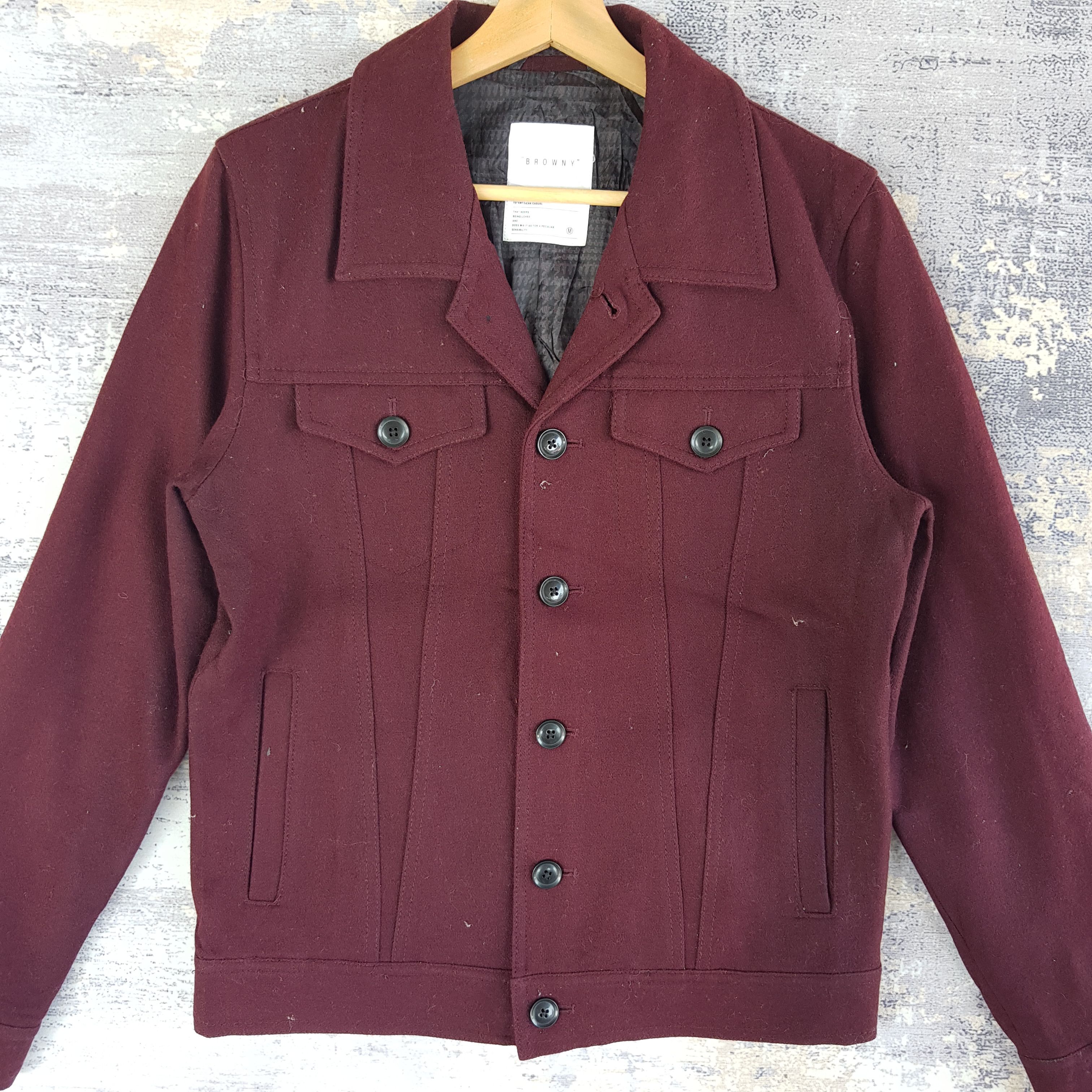 Japanese Brand × Vintage Vintage Japanese Wool Jacket Multi Pocket Wool Jacket Size S / US 4 / IT 40 - 2 Thumbnail