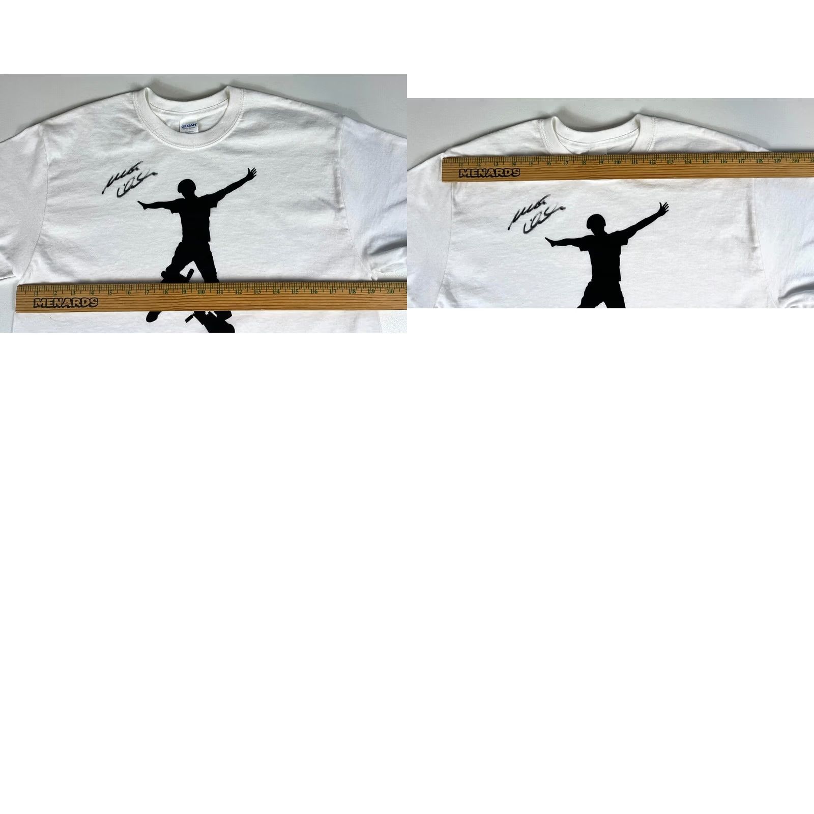 Gildan Matt Wilhelm Pro BMX Rider Autographed T-Shirt Sz M Shirt Adult M White Nike? Size US M / EU 48-50 / 2 - 8 Thumbnail