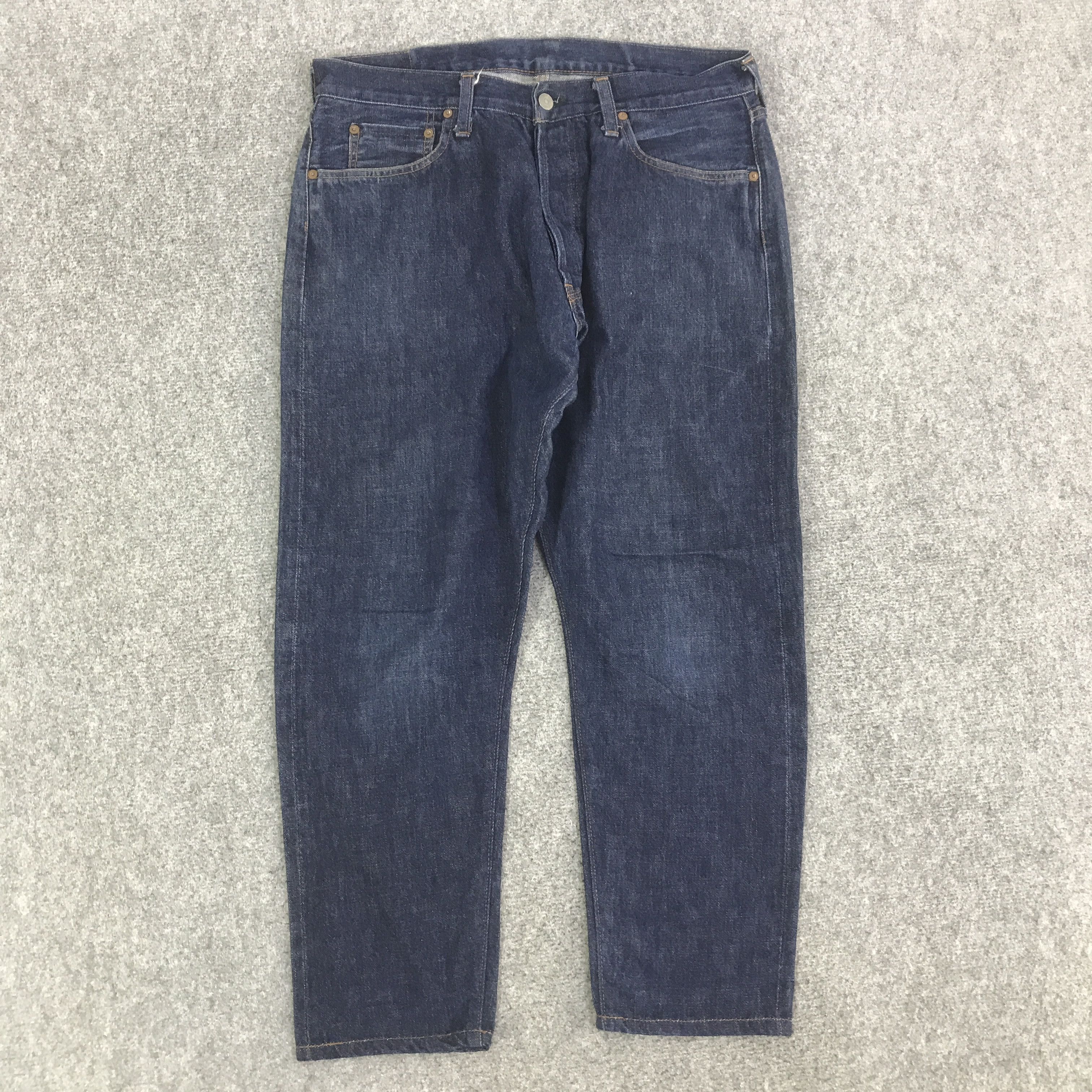 Studio D'Artisan STUDIO D'ARTISAN BLUE DENIM RED LINE DENIM PANTS K130B4 Size US 33 - 1 Thumbnail