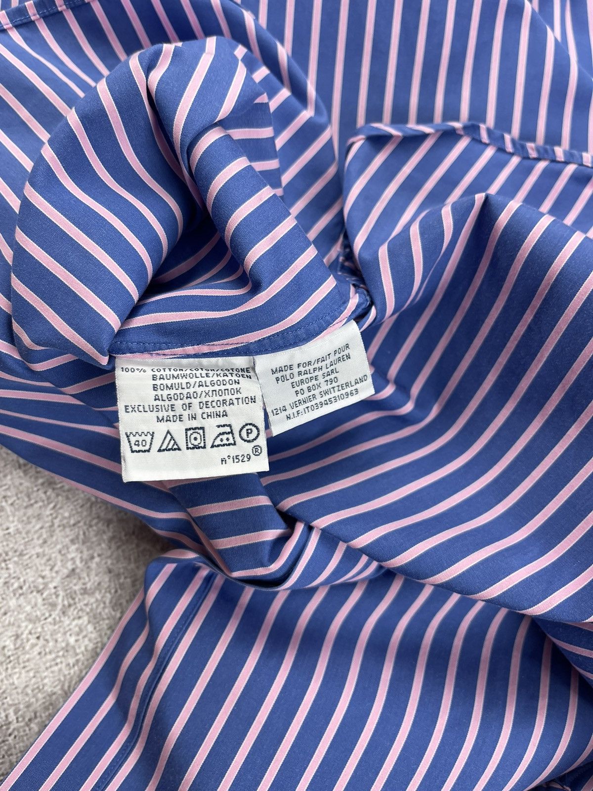 Polo Ralph Lauren × Ralph Lauren Polo Ralph Laurer Logo Striped Shirt Size US L / EU 52-54 / 3 - 11 Thumbnail