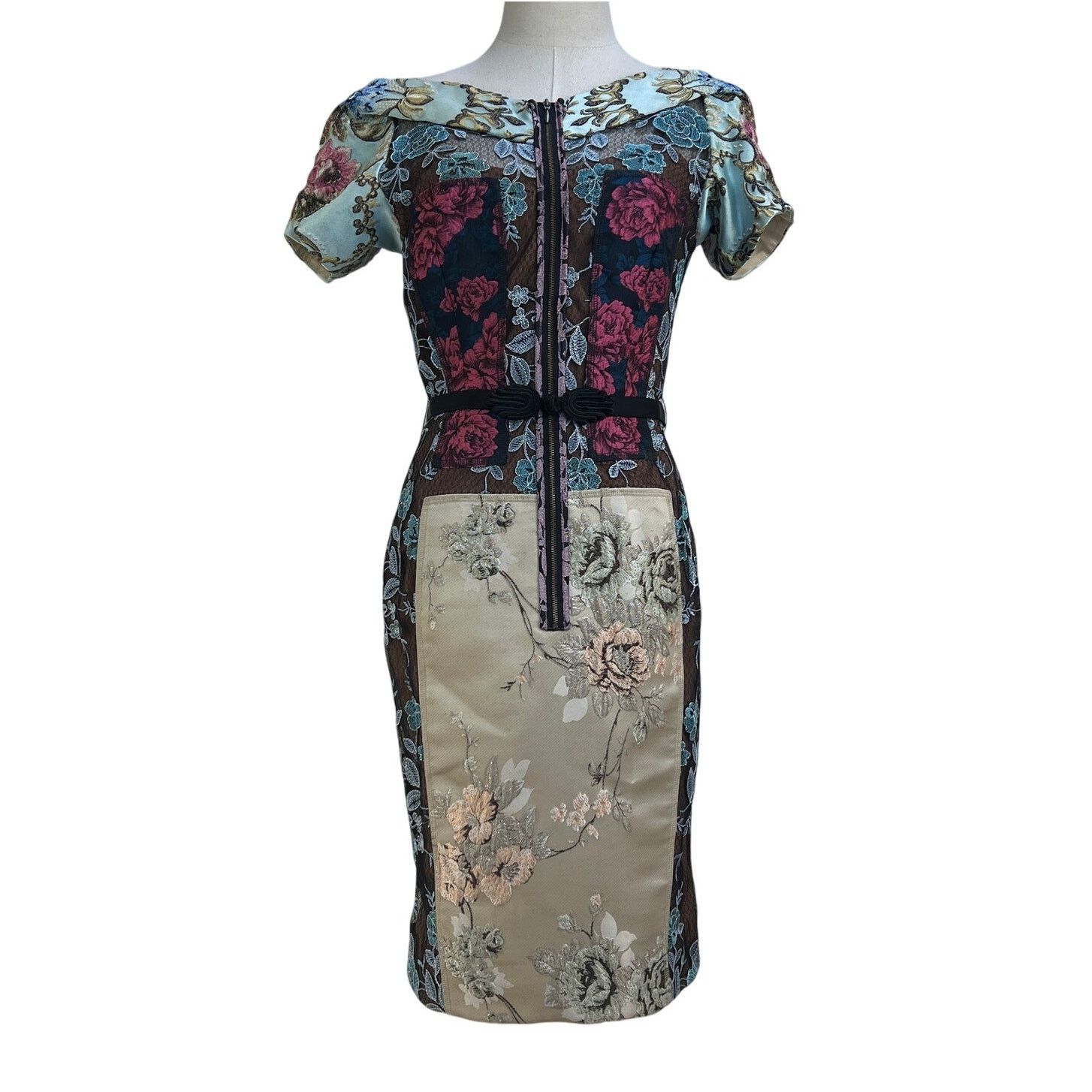 Anthropologie Beguile by Byron Lars Brocade Floral Dress