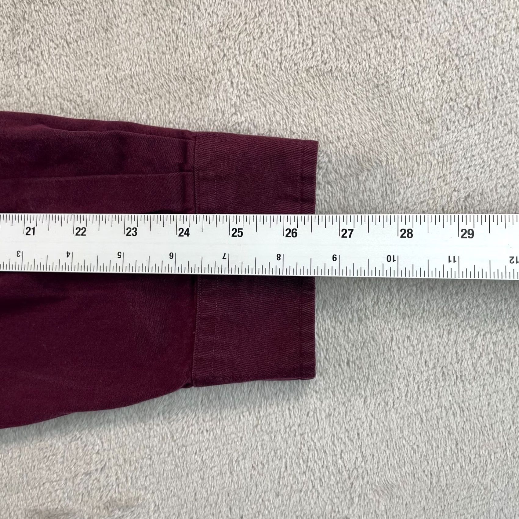 Polo Ralph Lauren Polo Ralph Lauren Oxford Shirt Men 2XL Maroon Classic Fit Pony Long Sleeve Prepp Shirt Size US XXL / EU 58 / 5 - 7 Thumbnail