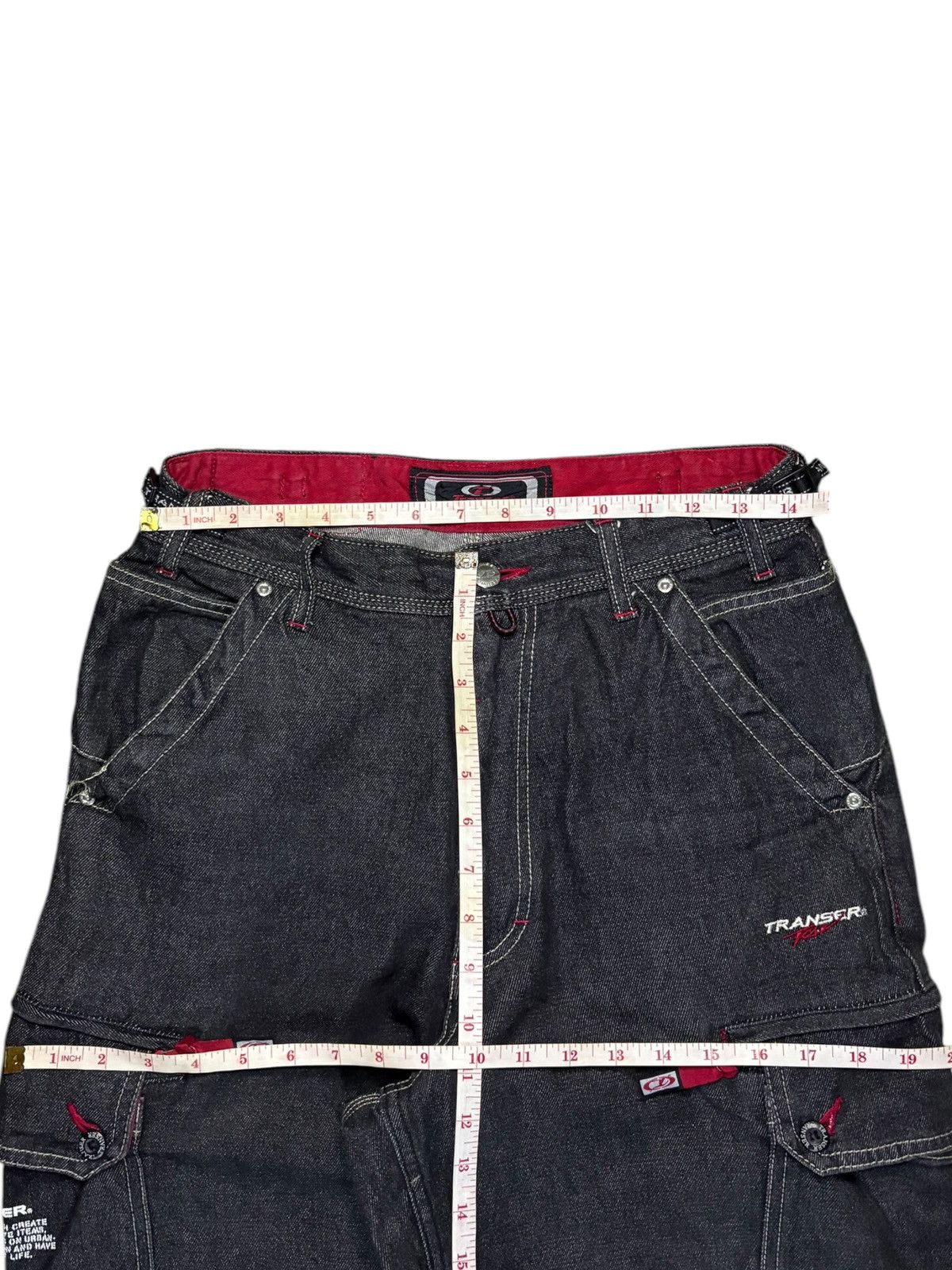 Japanese Brand Vintage Japanese Brand Cargo Distressed Baggy Jeans Size US 29 - 14 Thumbnail