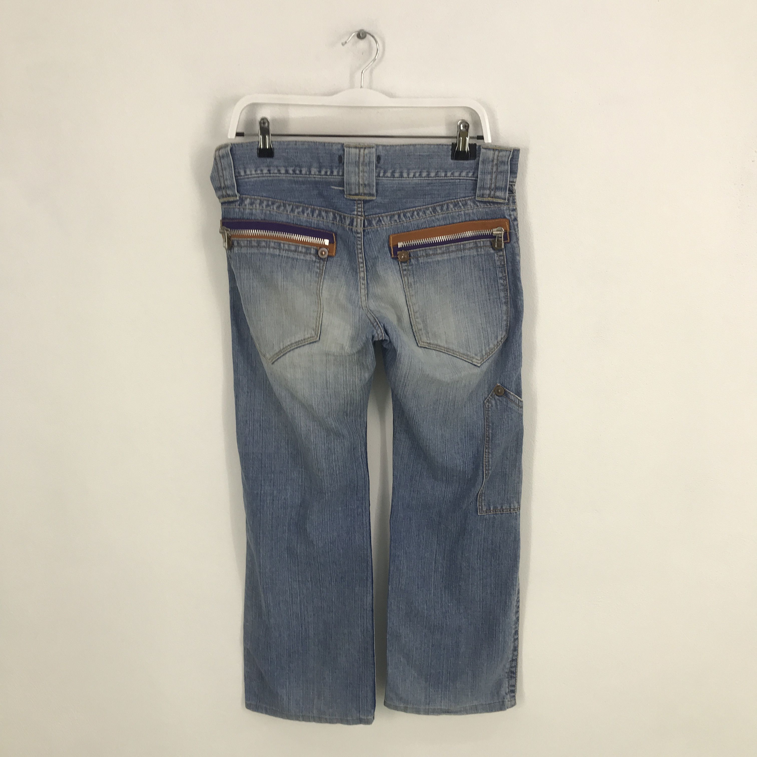 Japanese Brand Rare Flare Blue Way union made Japan denim jeans pants Size US 32 / EU 48 - 4 Thumbnail