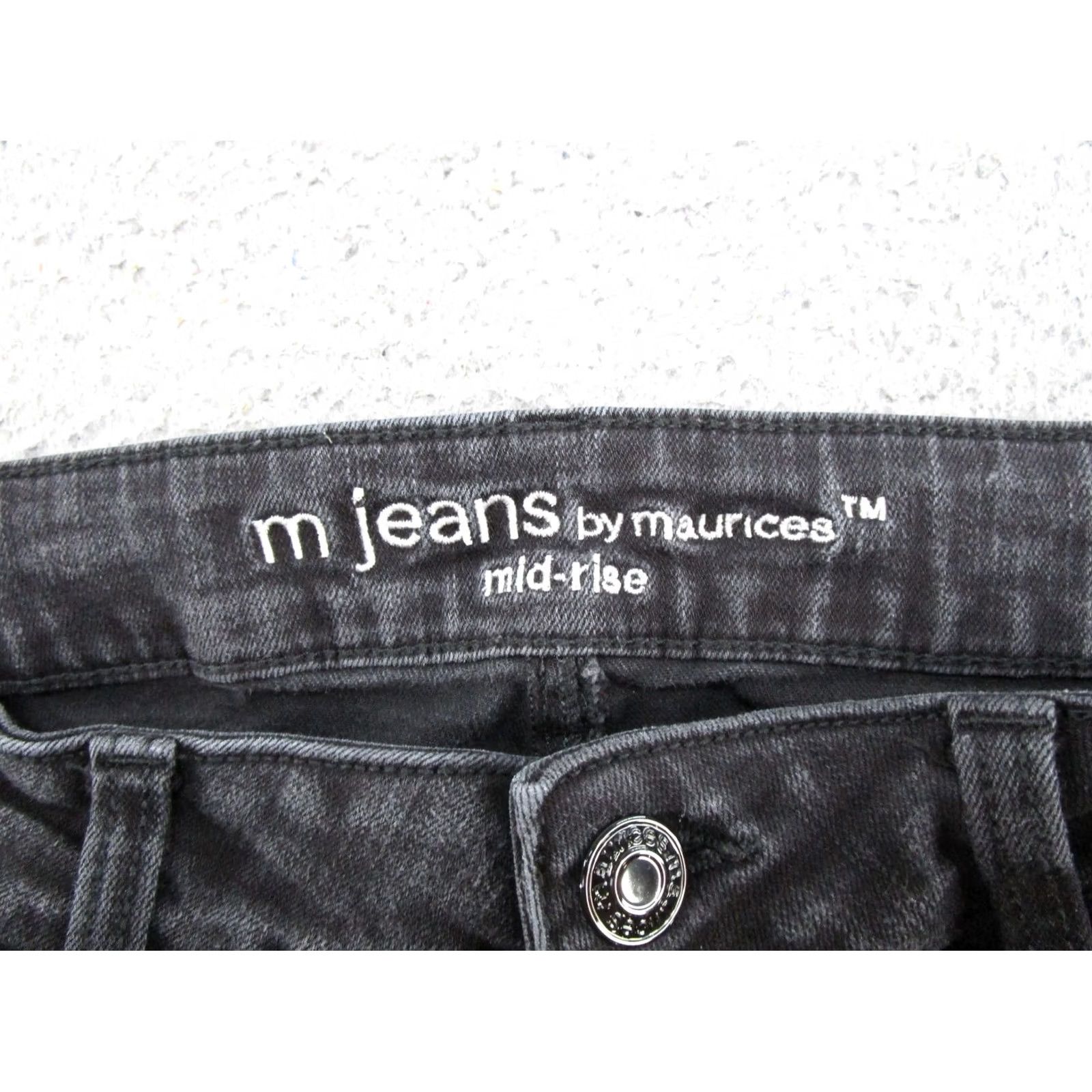 Vintage Maurices Jeans Bootcut Denim Stretch Black Mid Rise Womens Size 10 Reg Jeans Size 32" / US 10 / IT 46 - 4 Thumbnail