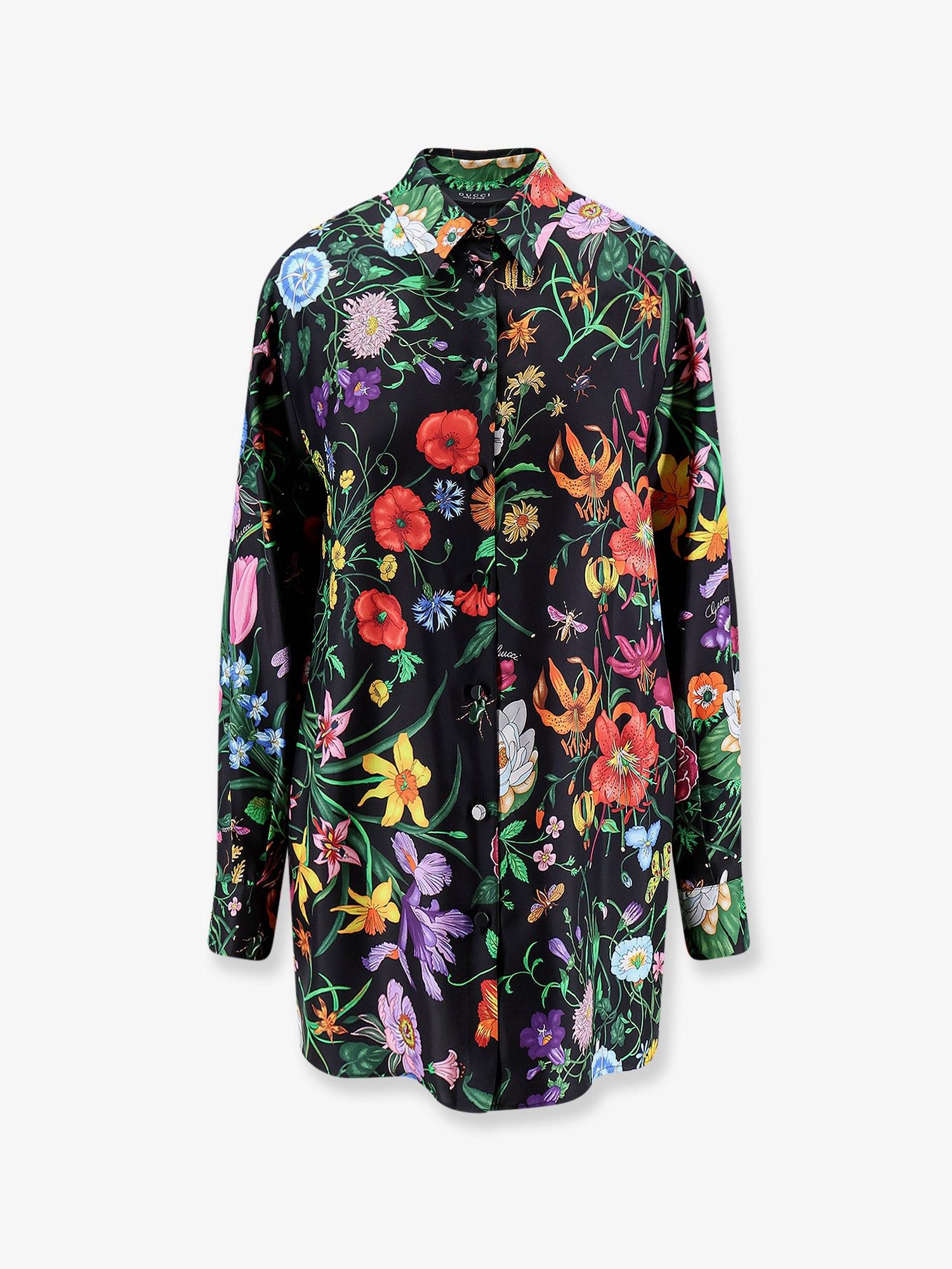 Gucci Printed Silk Shirt Size S / US 4 / IT 40 - 1 Thumbnail