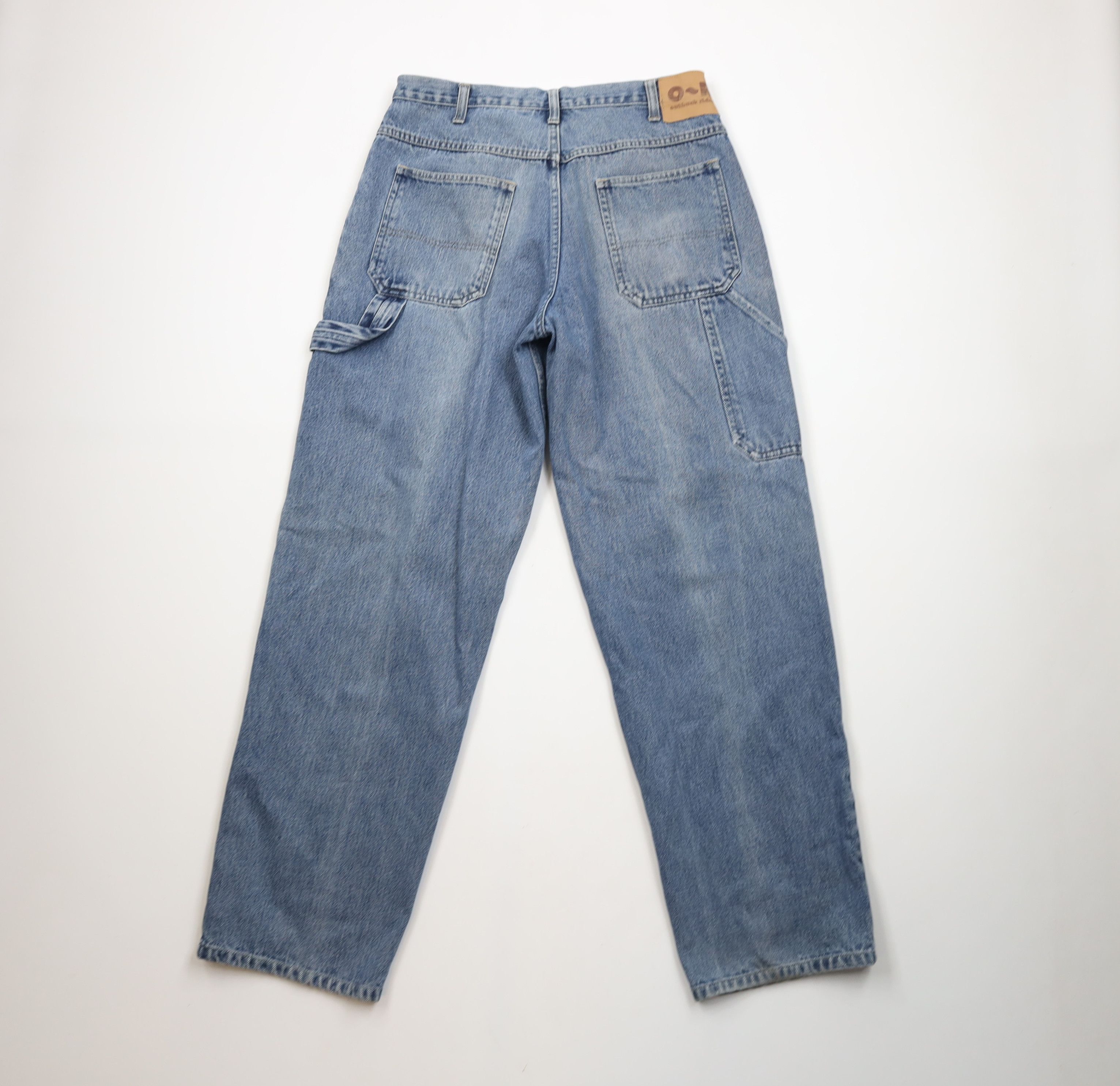 Vintage Vintage 90s Y2K Streetwear Wide Leg Skateboard Denim Jeans Size US 34 / EU 50 - 10 Thumbnail