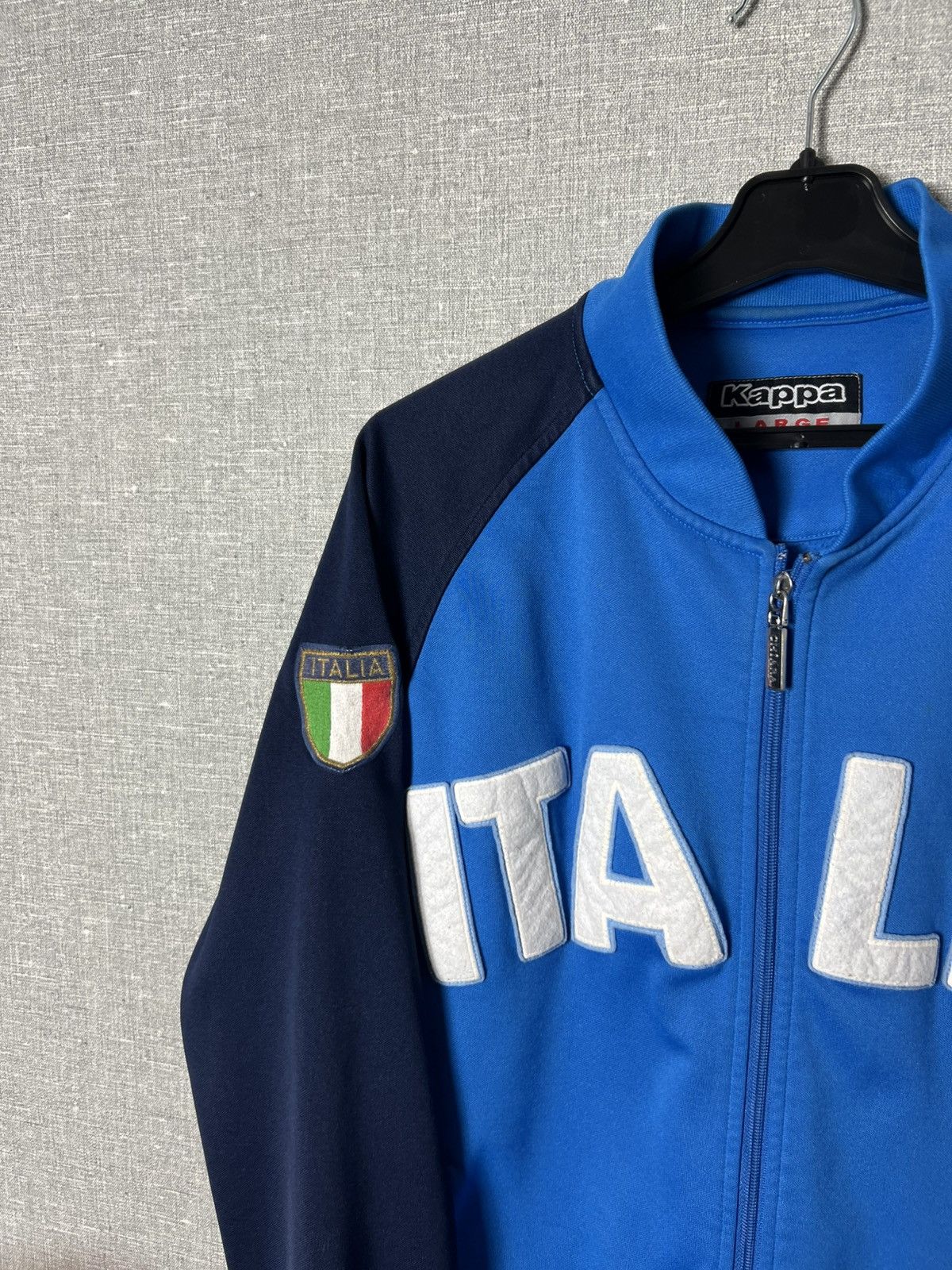 Kappa Vintage 2002 Kappa Italia Big Logo Football Track Top Jacket Size US L / EU 52-54 / 3 - 3 Thumbnail