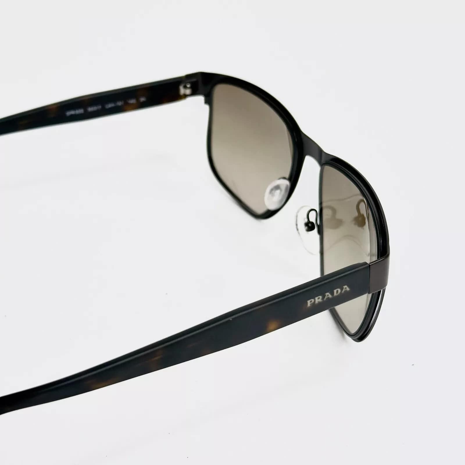Prada PRADA 55S Square PR55SS Black Brown Logo Men Sunglasses Size ONE SIZE - 4 Thumbnail