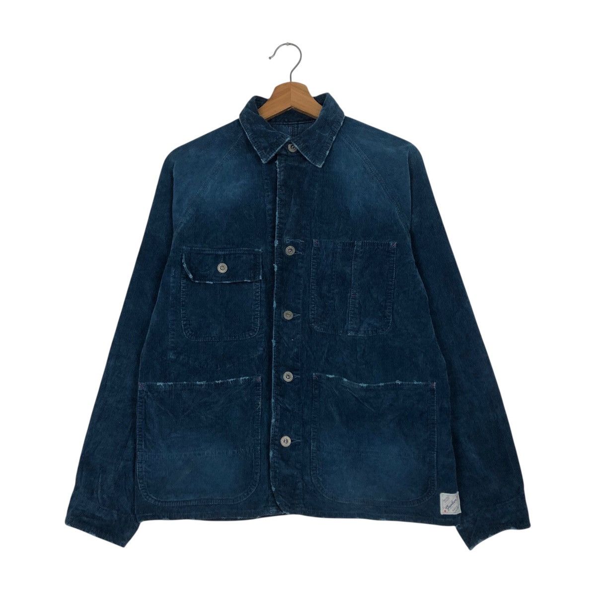 Japanese Brand 📌Rich Blue Indigo Chore Work Jacket Poober Issey Miyake Size US S / EU 44-46 / 1 - 2 Thumbnail
