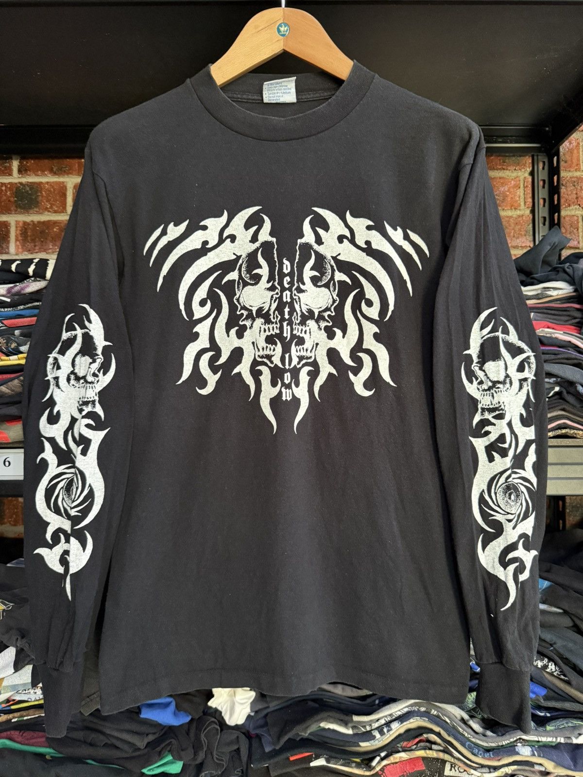 Band Tees Vintage 90s Death Low Black Metal LS Faded Tee Size US M / EU 48-50 / 2 - 1 Thumbnail