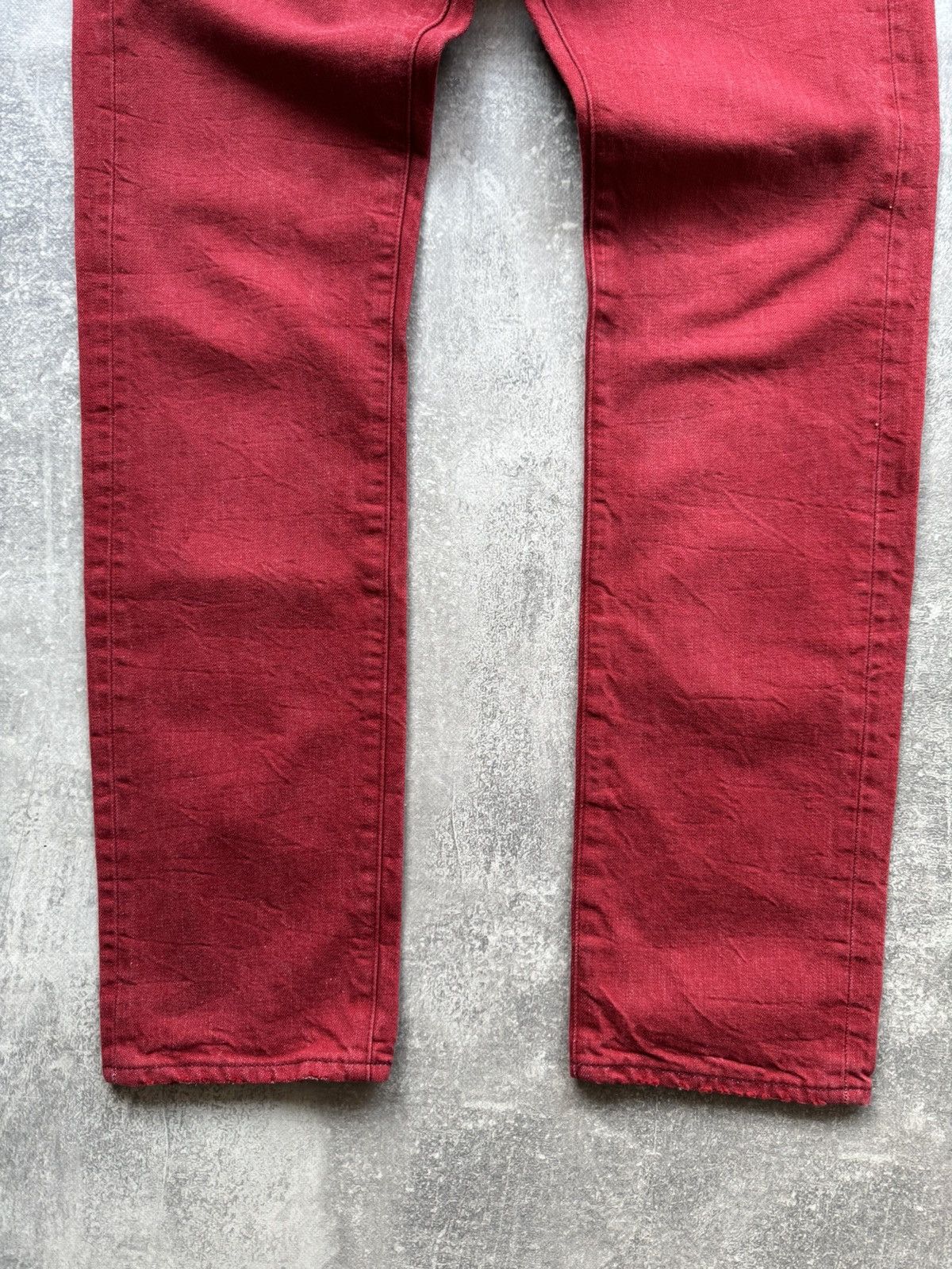Denim & Supply Ralph Lauren Denim And Supply Ralph Lauren Red Distressed Denim Jeans Size US 31 - 4 Thumbnail
